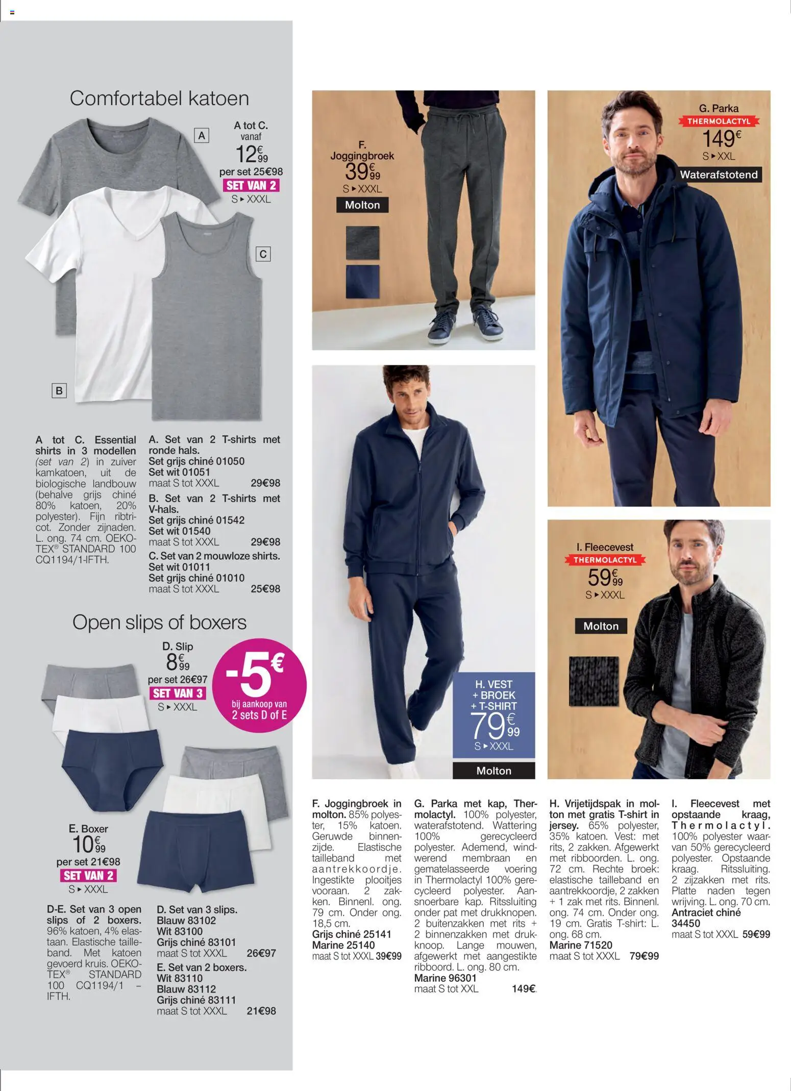 {H1} | Pagina: 38 | Producten: Slip, Boxers, Zak, Broek