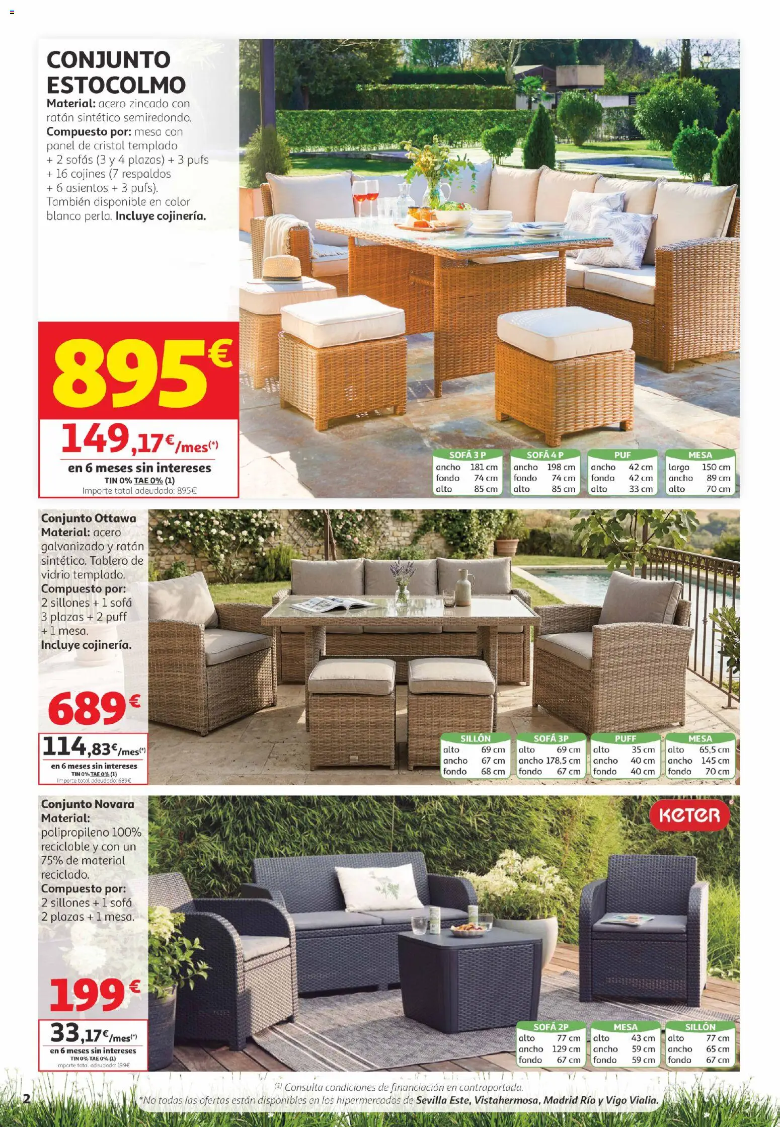 Alcampo  Canarias │ válido desde el 05.05.2026 | Página: 2 | Productos: Sofá, Sillón, Mesa