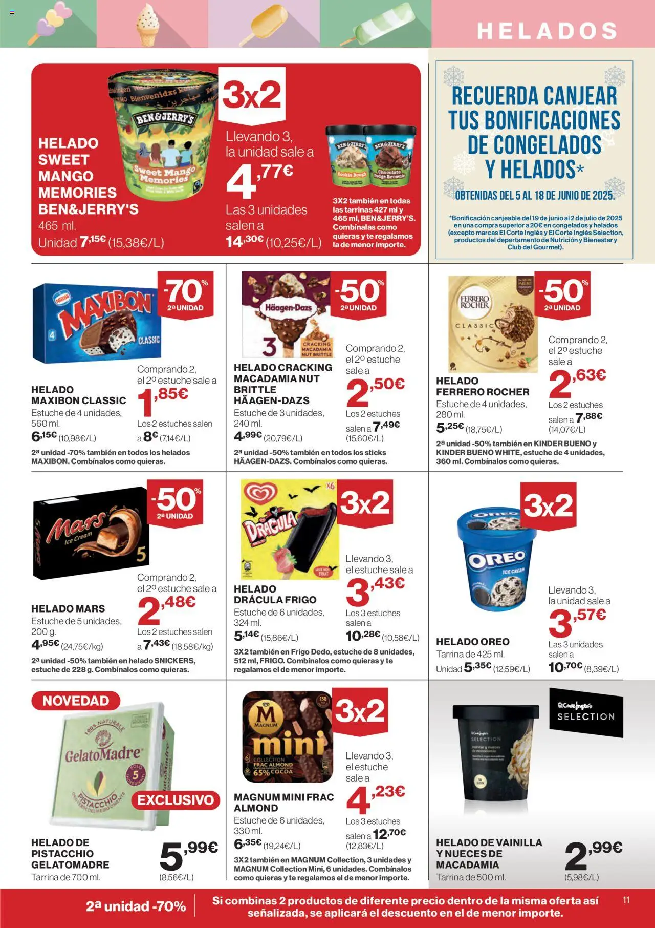 Supercor Canarias │ válido desde el 19.06.2025 | Página: 11 | Productos: Chocolate, Té, Helado, Ρούτερ