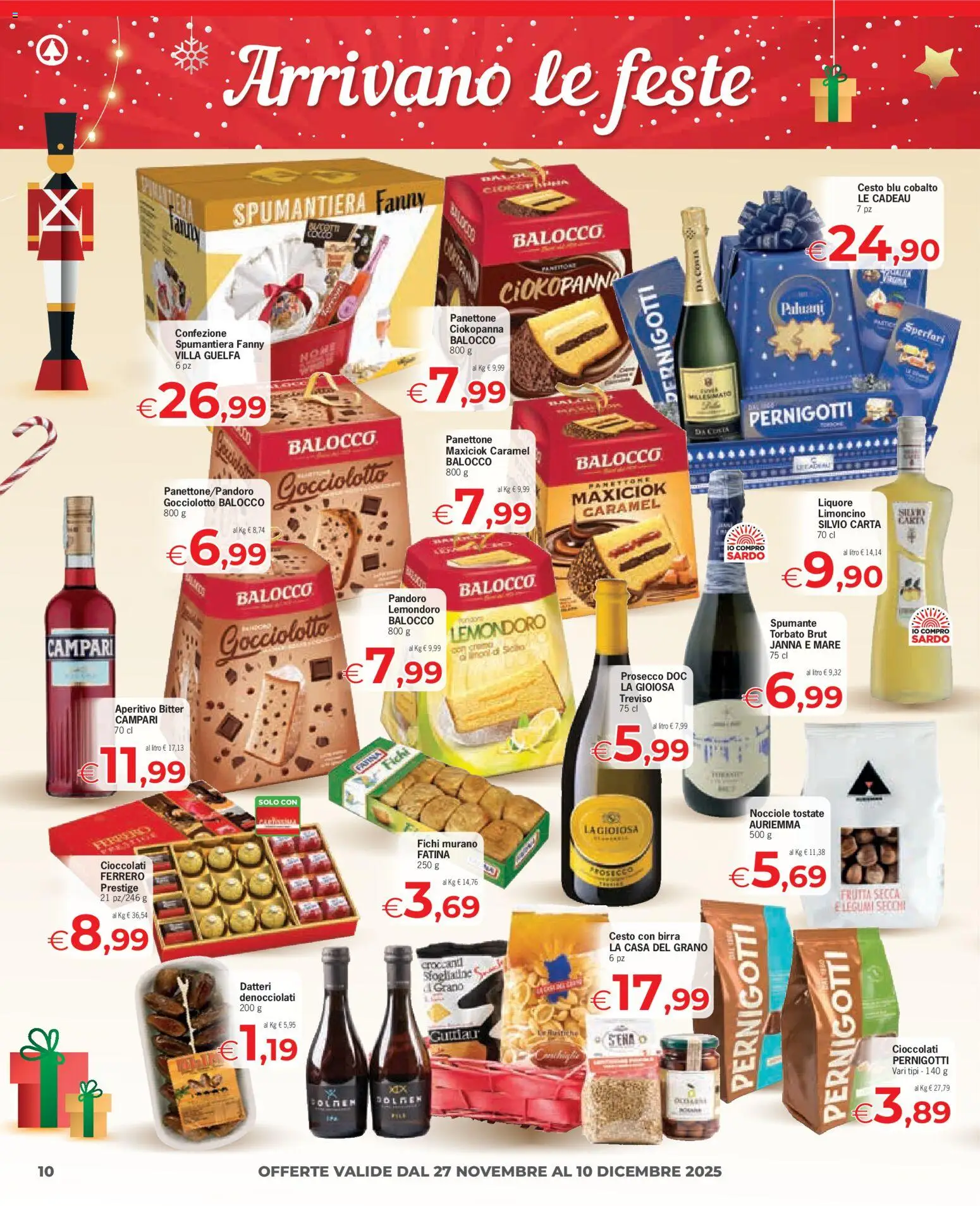 Volantino Eurospar del 27.11.2025 | Pagina: 10 | Prodotti: Frutta, Nocciole, Liquore, Aperitivo