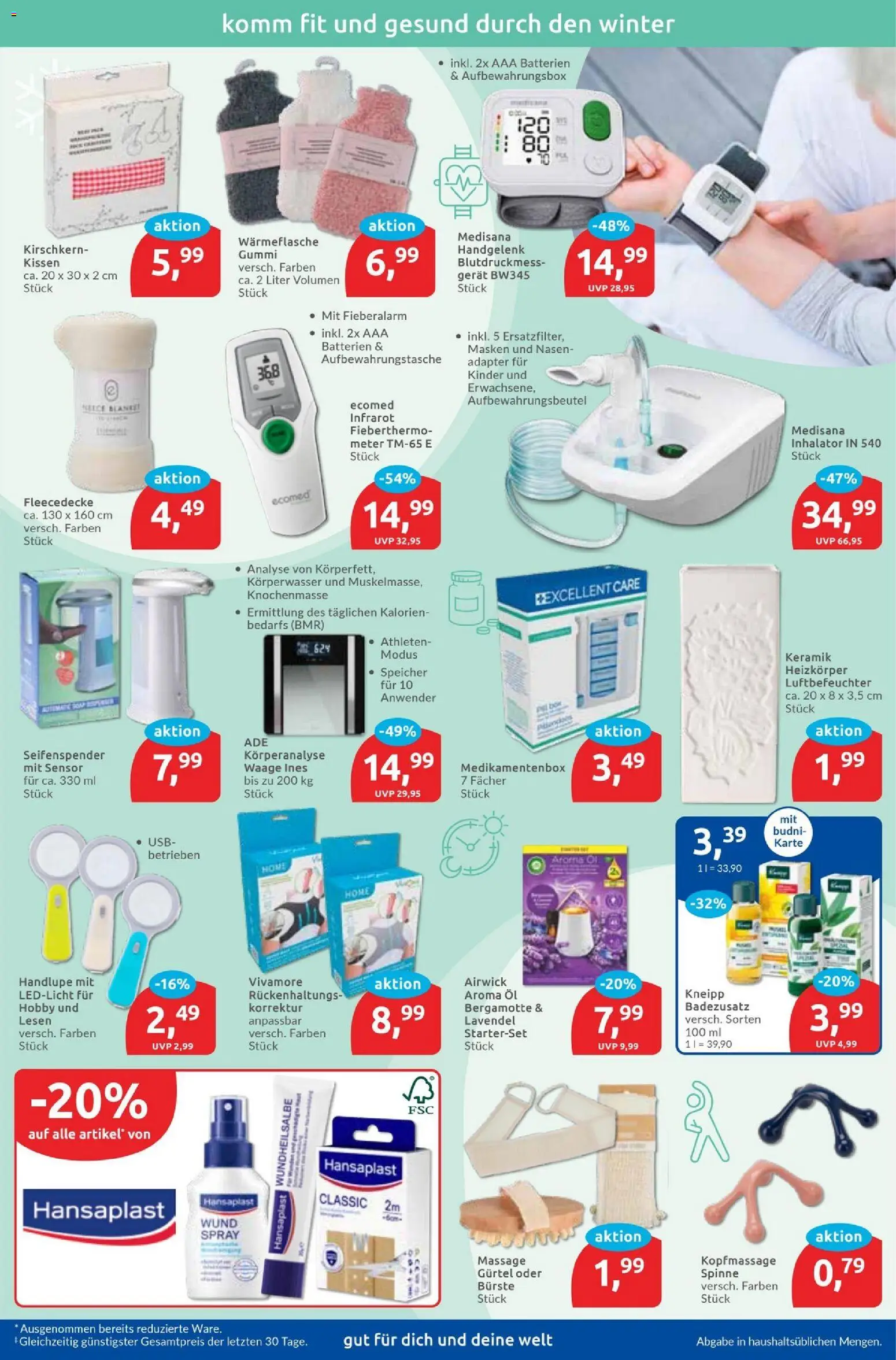 Budni Prospekt – gültig ab 19.01.2026 | Seite: 7 | Produkte: USB, Heizkörper, Seifenspender, Gürtel