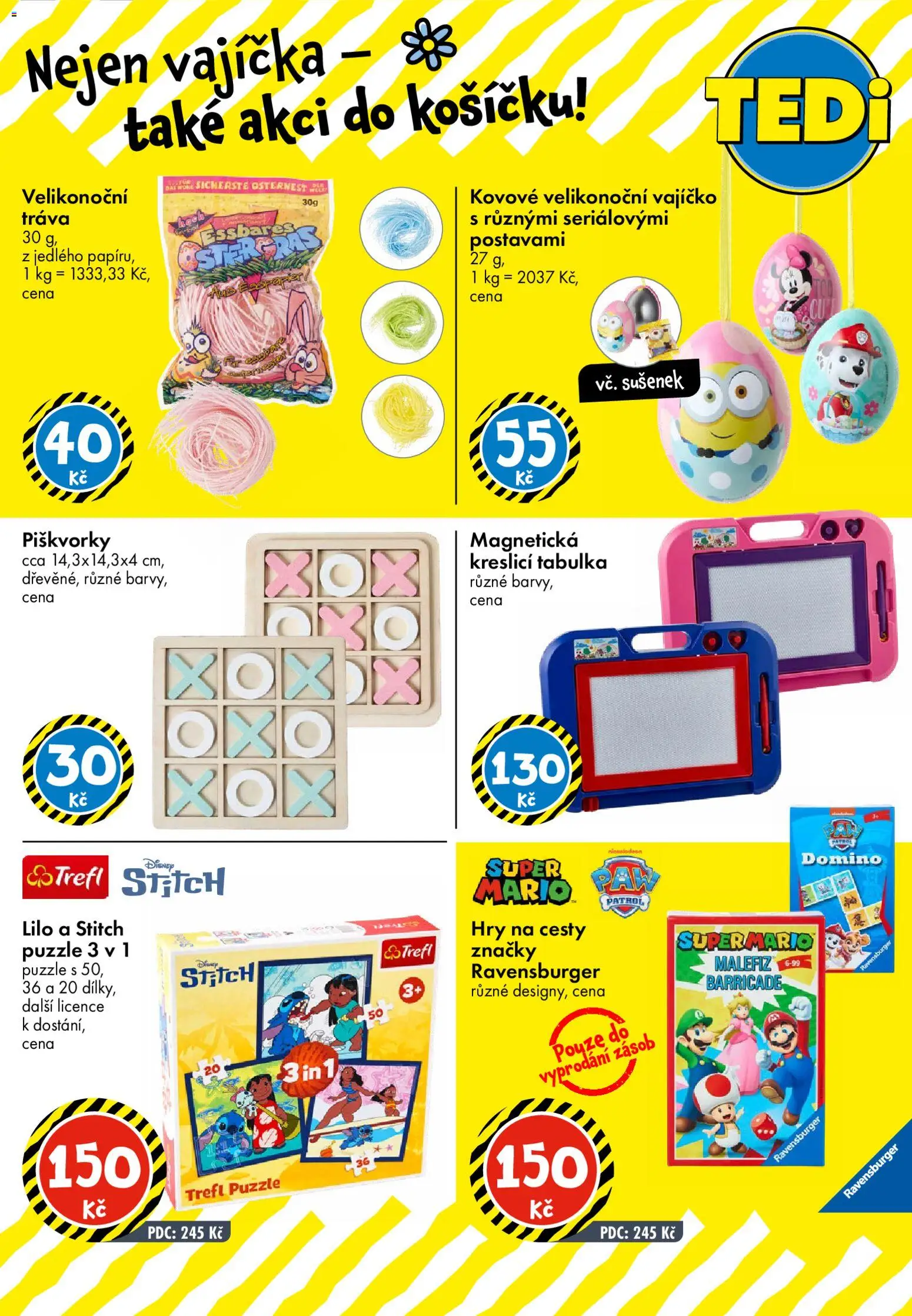 TEDi leták od 13.03.2026 | Strana: 23 | Produkty: Vajíčka, Puzzle, Kreslicí tabulka, Stitch
