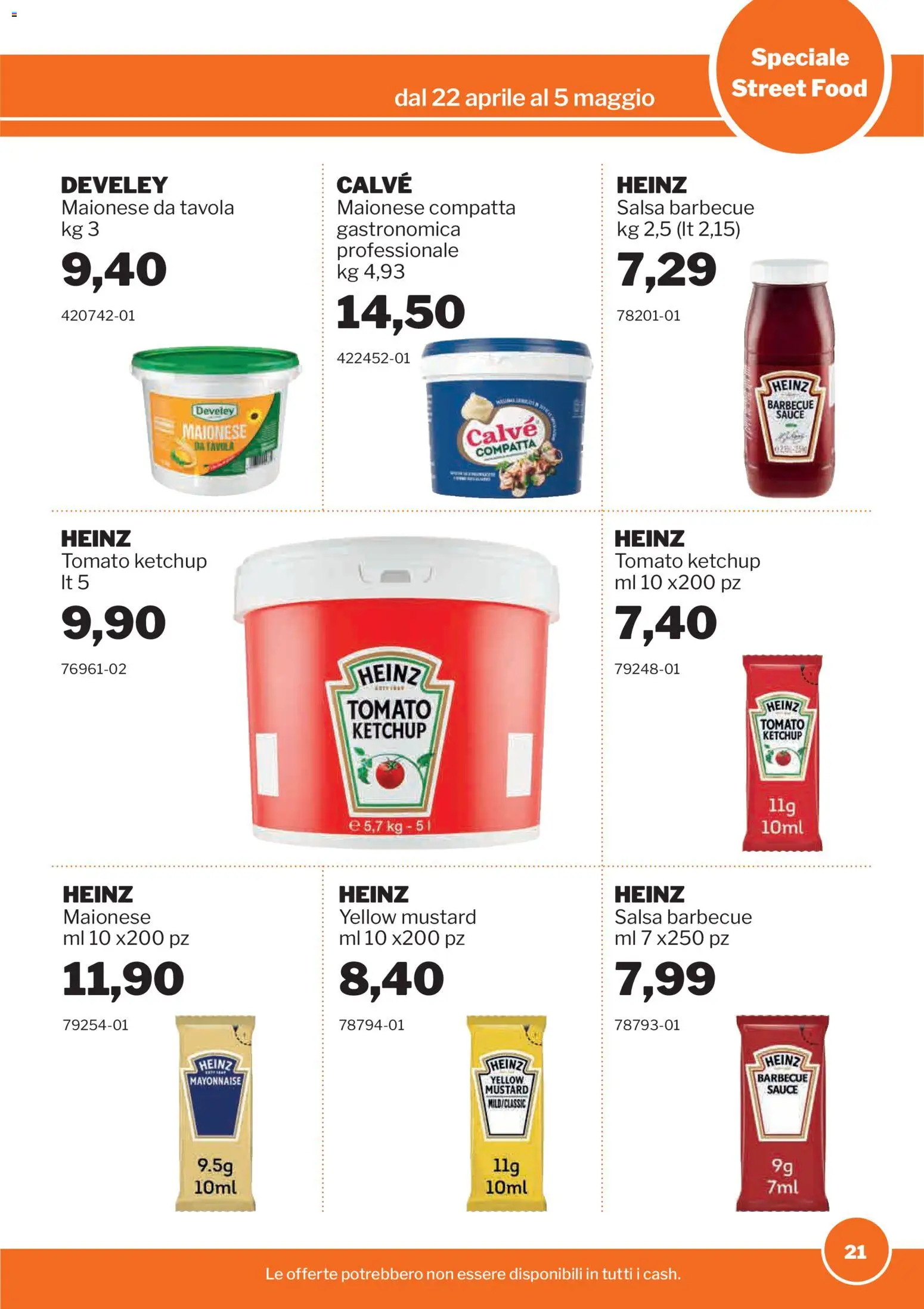 Volantino Sogegross del 22.04.2026 | Pagina: 21 | Prodotti: Maionese, Salsa, Barbecue, Salsa barbecue