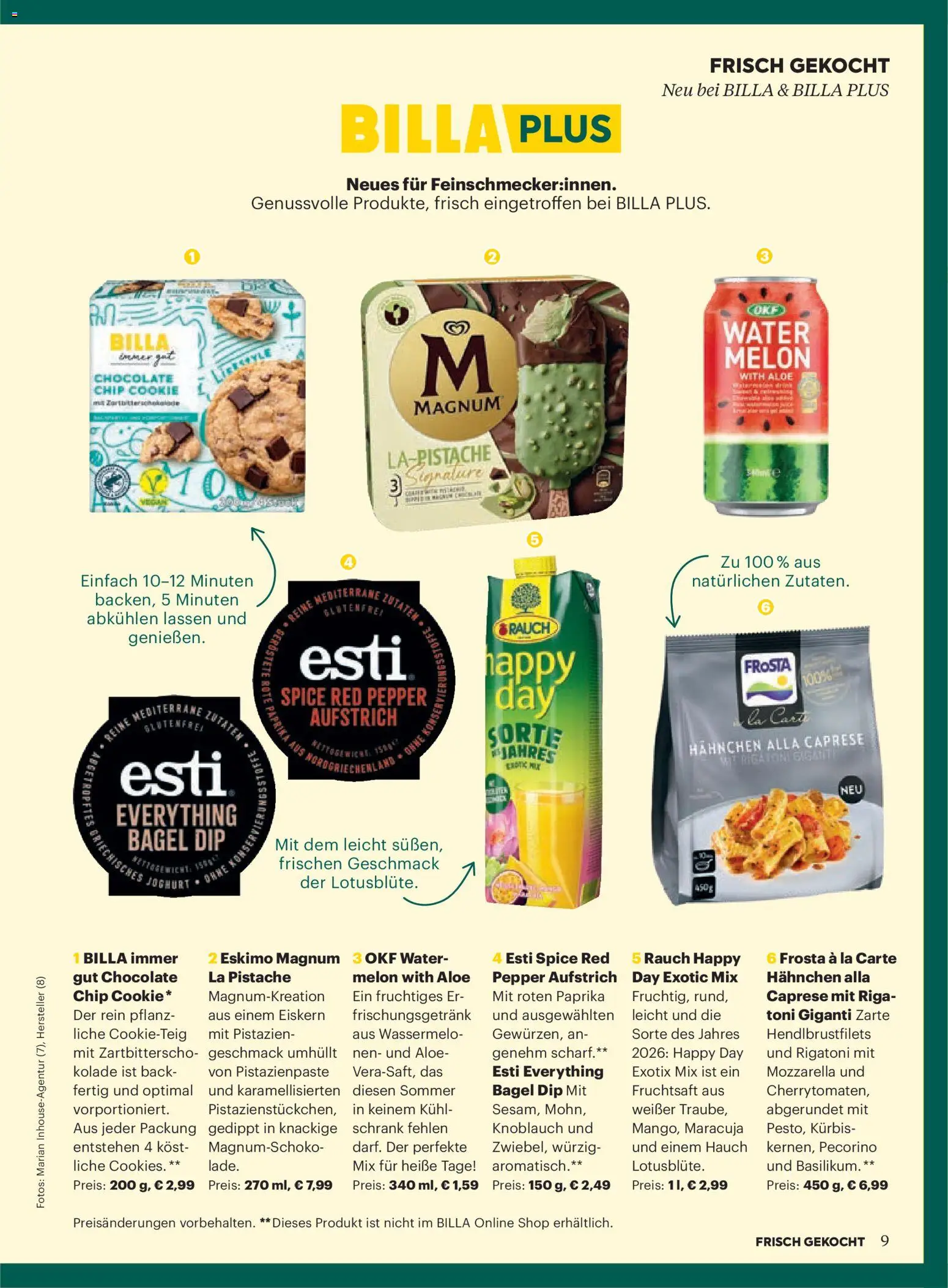 Billa Frisch Gekocht gültig ab 01.05.2026 | Seite: 9 | Produkte: Knoblauch, Kürbis, Schrank, Joghurt