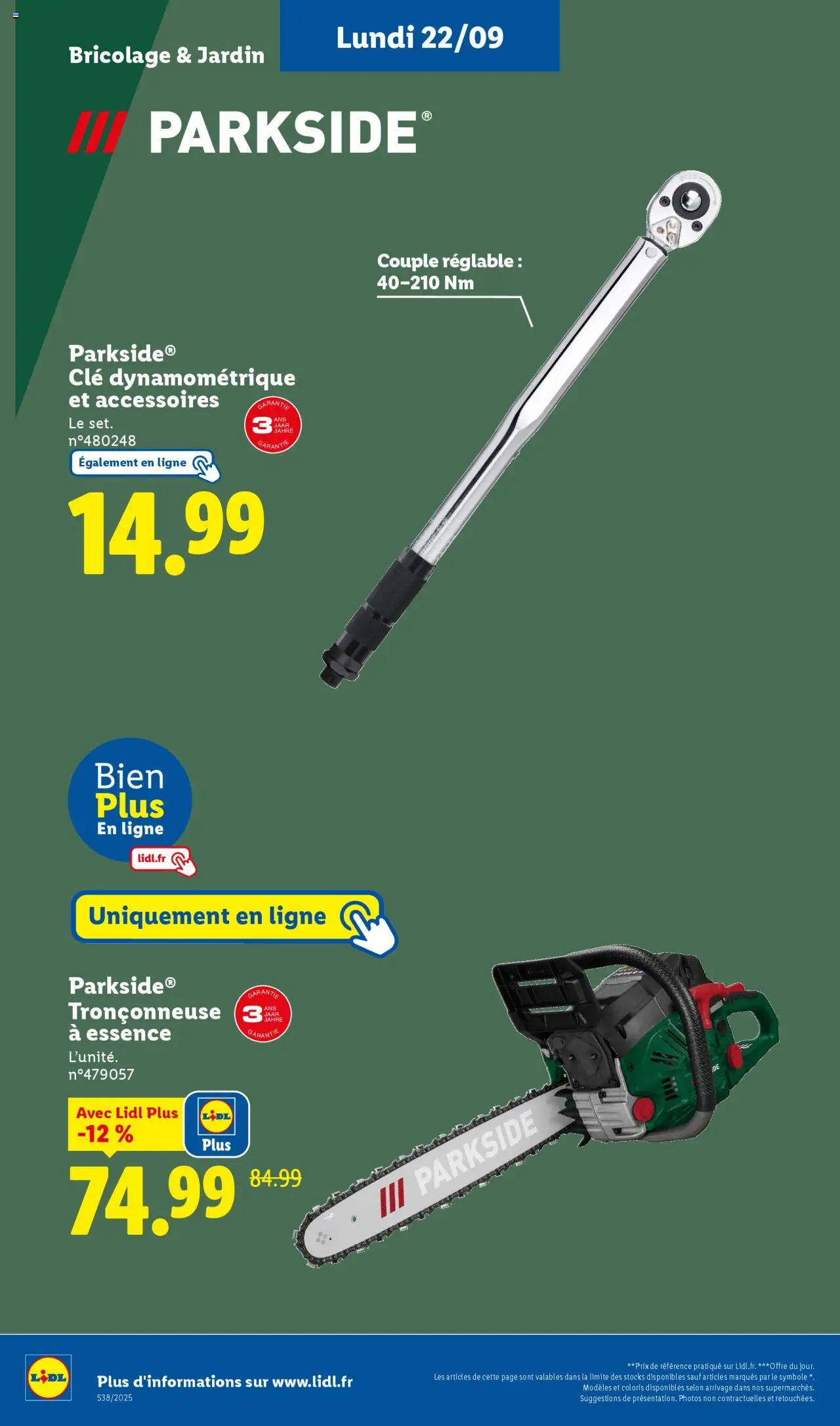  | Page: 66 | Produits: Clé, Clé dynamométrique, Tronçonneuse