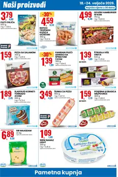 Katalog Eurospin - Pregled kataloga iz trgovine Eurospin, vrijedi od 18.02.2026 | Stranica: 8 | Proizvodi: Sir, Pizza, Hamburger, Namaz