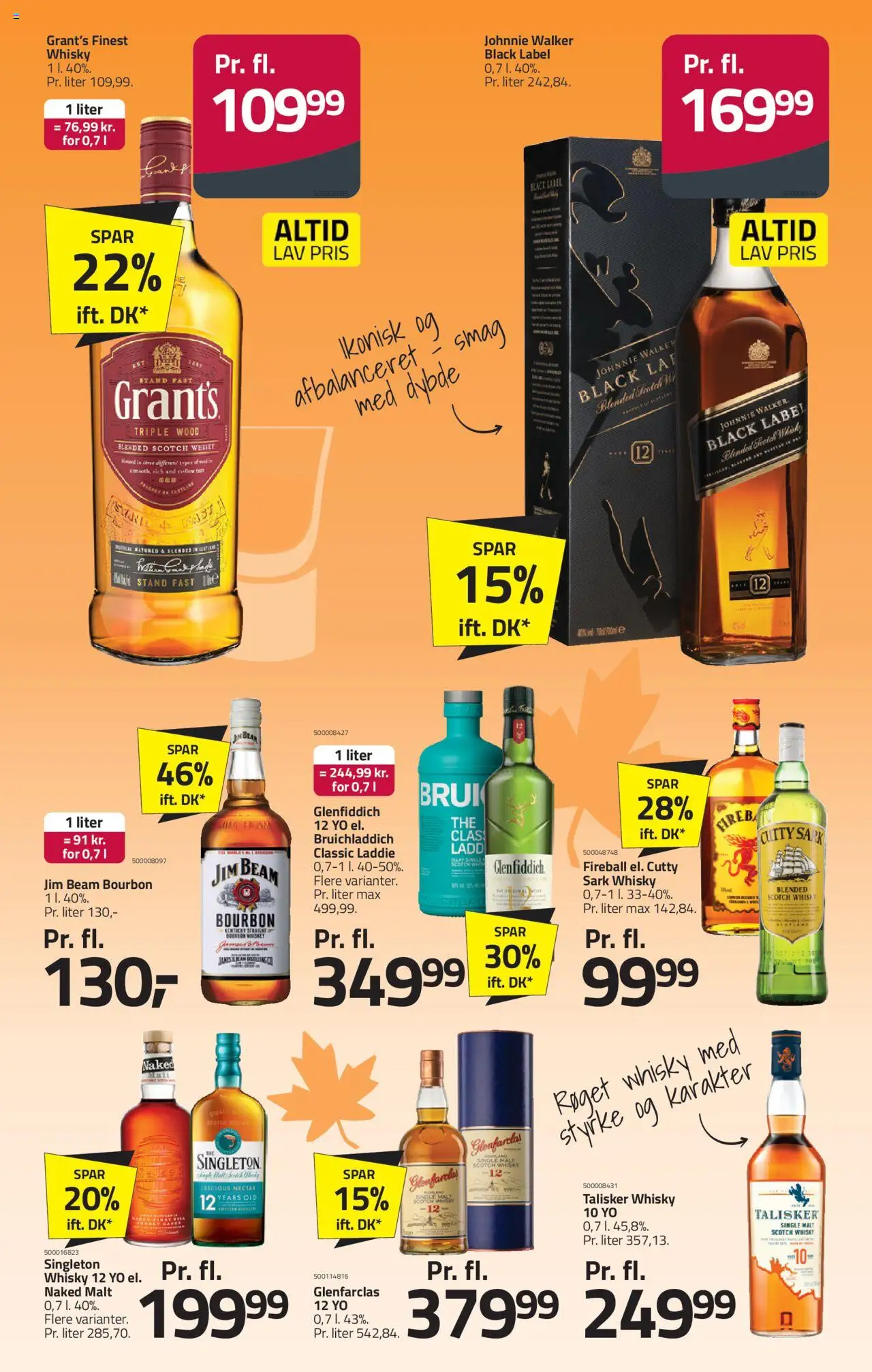 Fleggaard tilbudsavis – gyldig fra 22.10.2025 | Side: 17 | Produkter: Bourbon, Pasta, Whisky