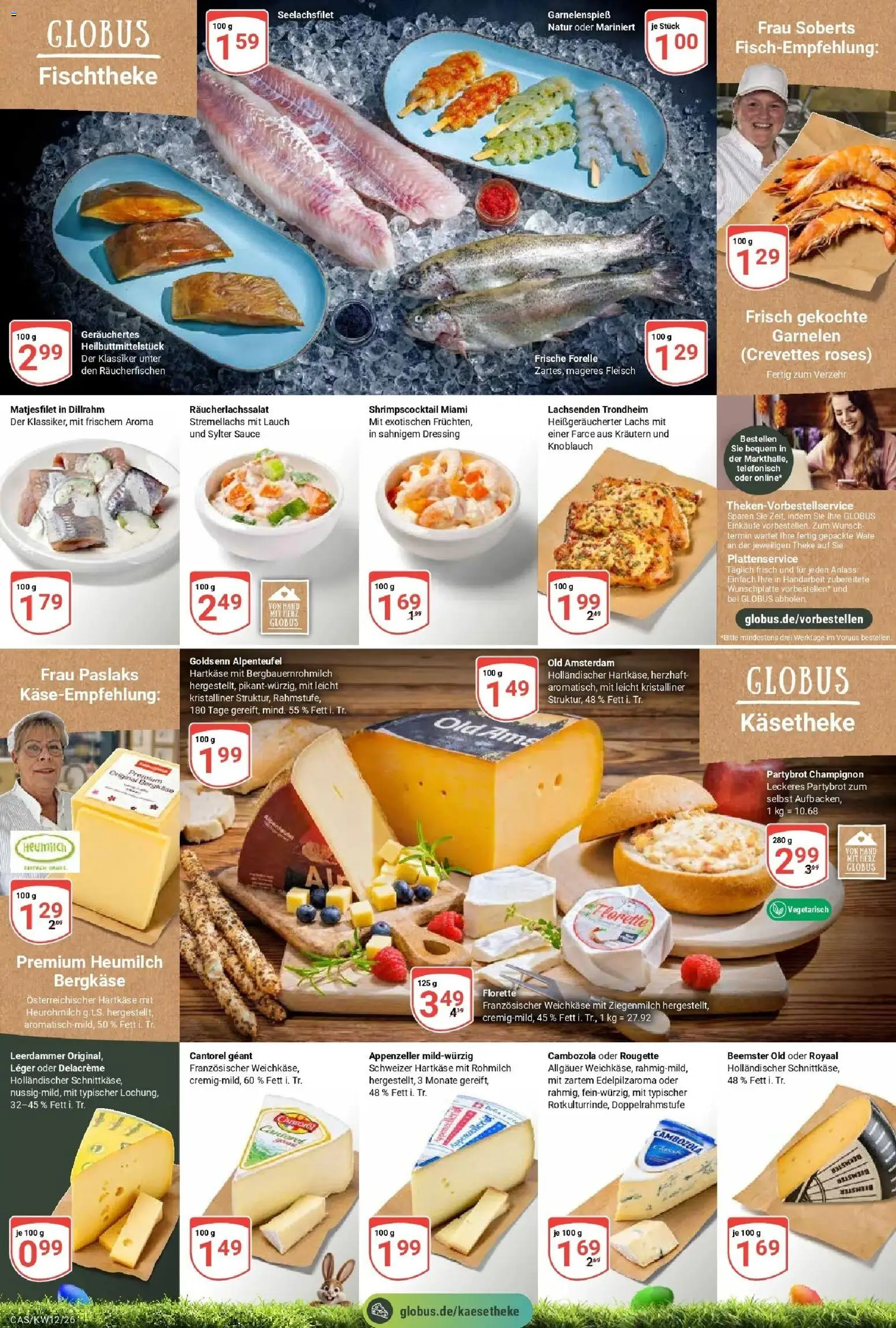 Globus prospekt Castrop-Rauxel	 – gültig ab 15.03.2026 | Seite: 10 | Produkte: Theke, Garnelen, Leerdammer, Knoblauch