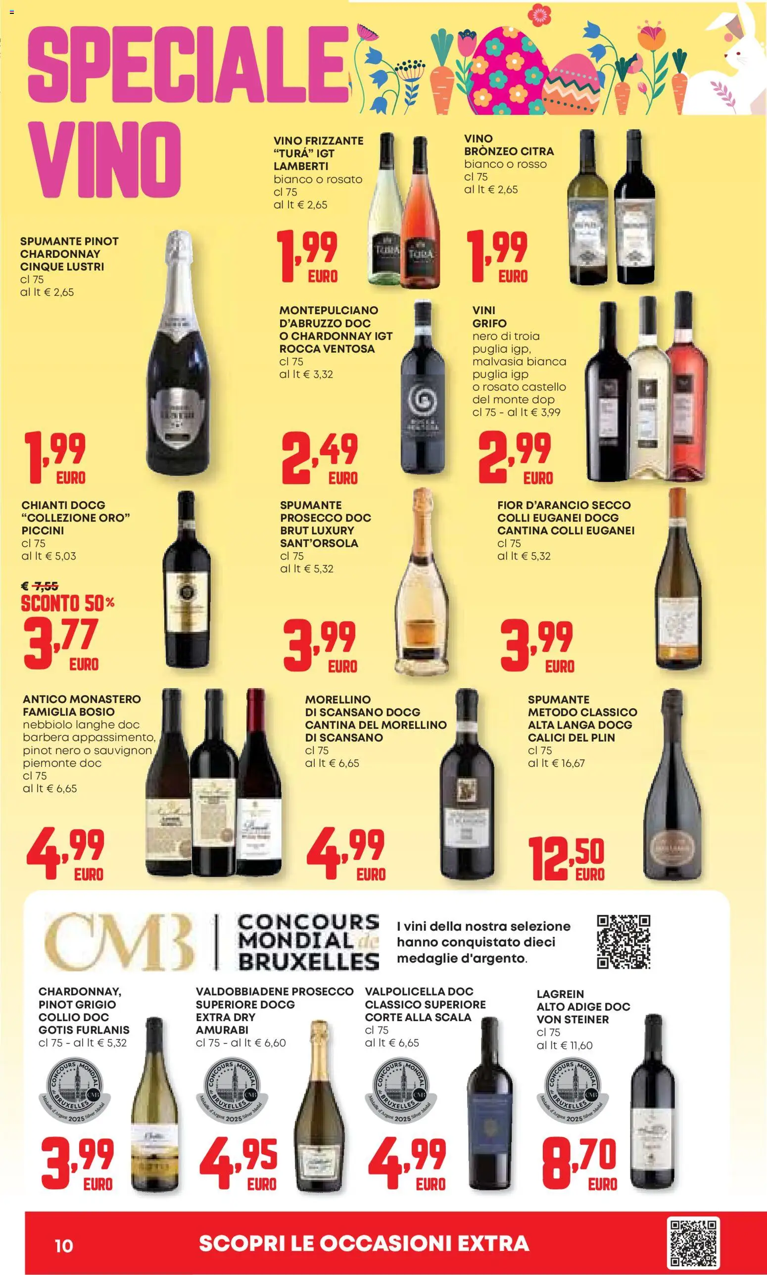 Volantino Panorama del 26.03.2026 | Pagina: 10 | Prodotti: Prosecco, Vino, Spumante, Scala