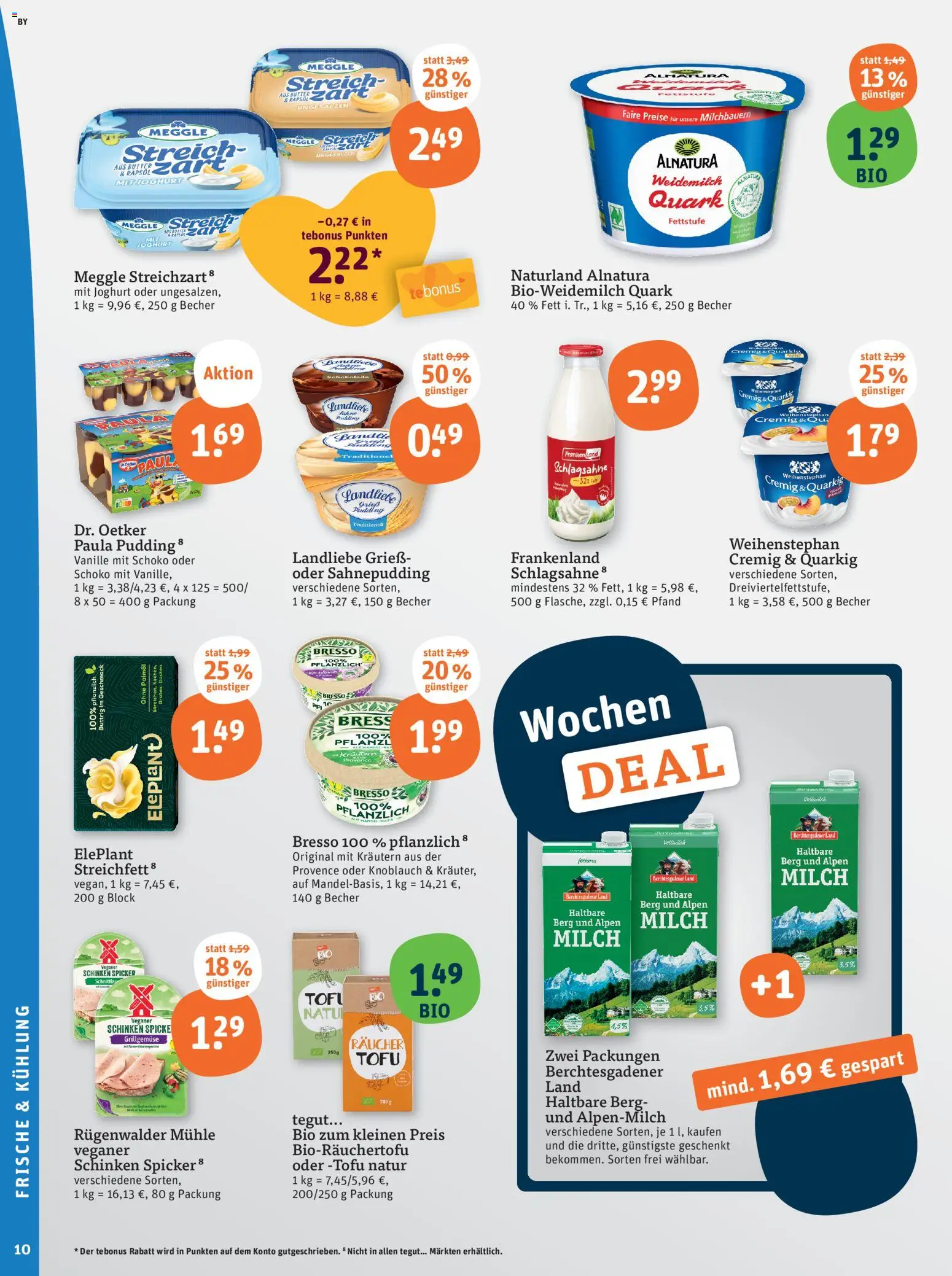Tegut Prospekt – gültig ab 10.11.2025 | Seite: 12 | Produkte: Mühle, Quark, Joghurt, Knoblauch