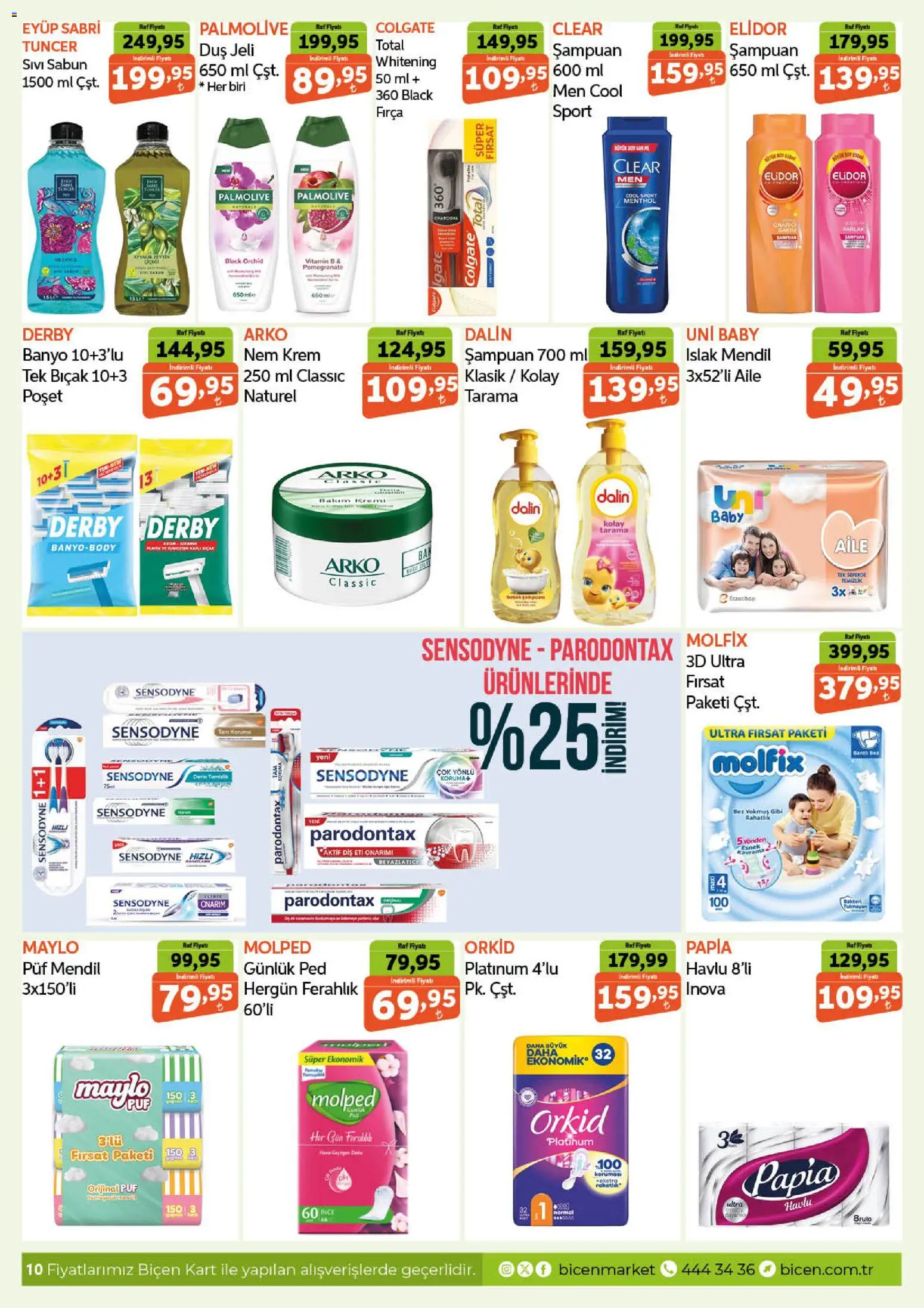 Biçen Market Katalog - 19.11.2025 tarihinden itibaren geçerlidir | Sayfa: 10 | Ürünler: Duş, Mendil, Krem, Duş jeli