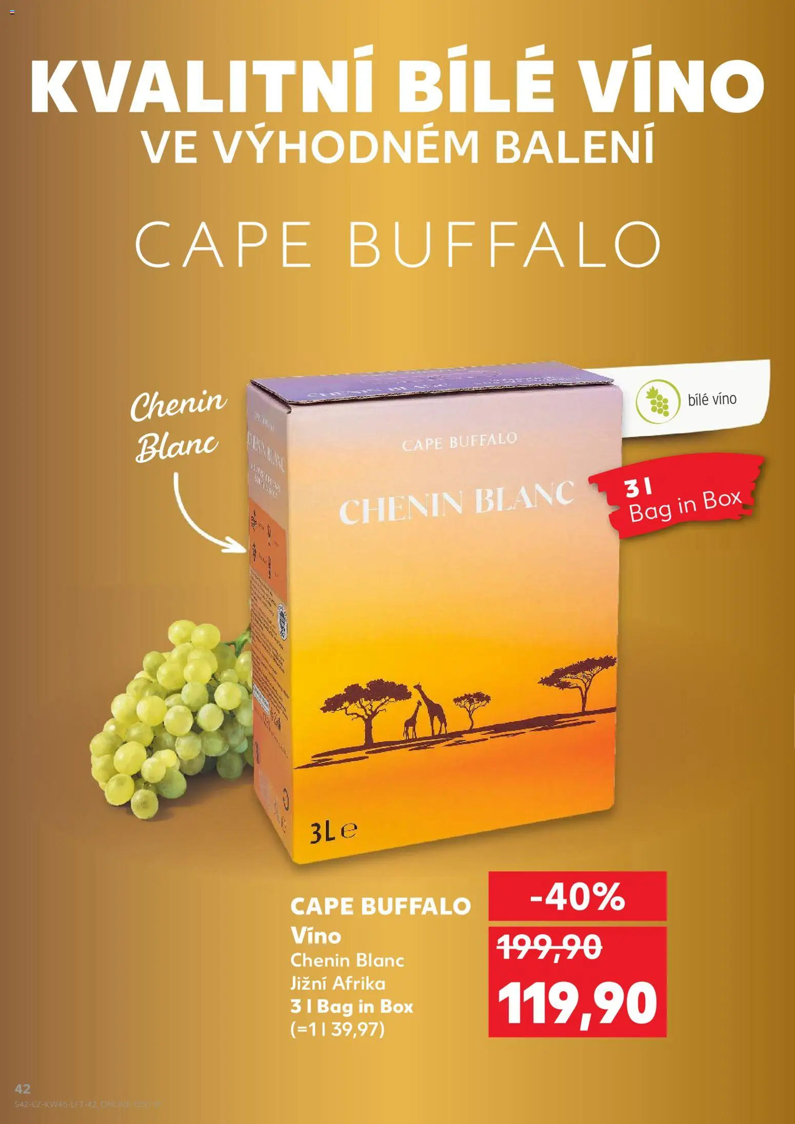 Kaufland leták - Chomutov od 05.11.2025 | Strana: 42 | Produkty: Bílé víno, Box, Víno