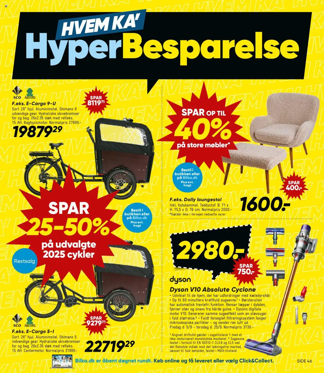 Bilka tilbudsavis – gyldig fra 12.09.2025 | Side: 3 | Produkter: Søm, Støvsuger