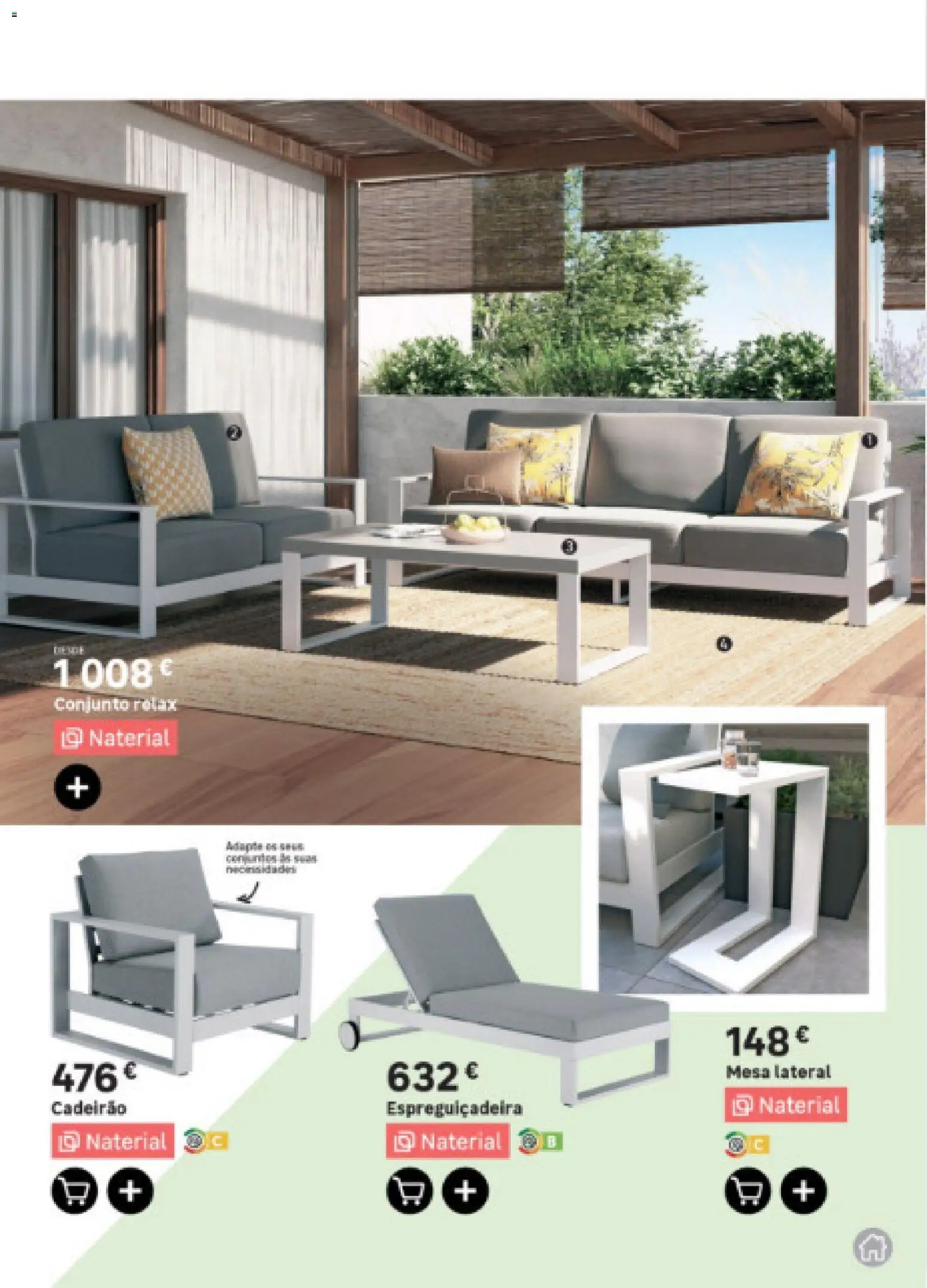 Leroy Merlin Arquipélago da Madeira Jardim │ válido de 12.03.2026 | Página: 23 | Produtos: Espreguiçadeira, Mesa