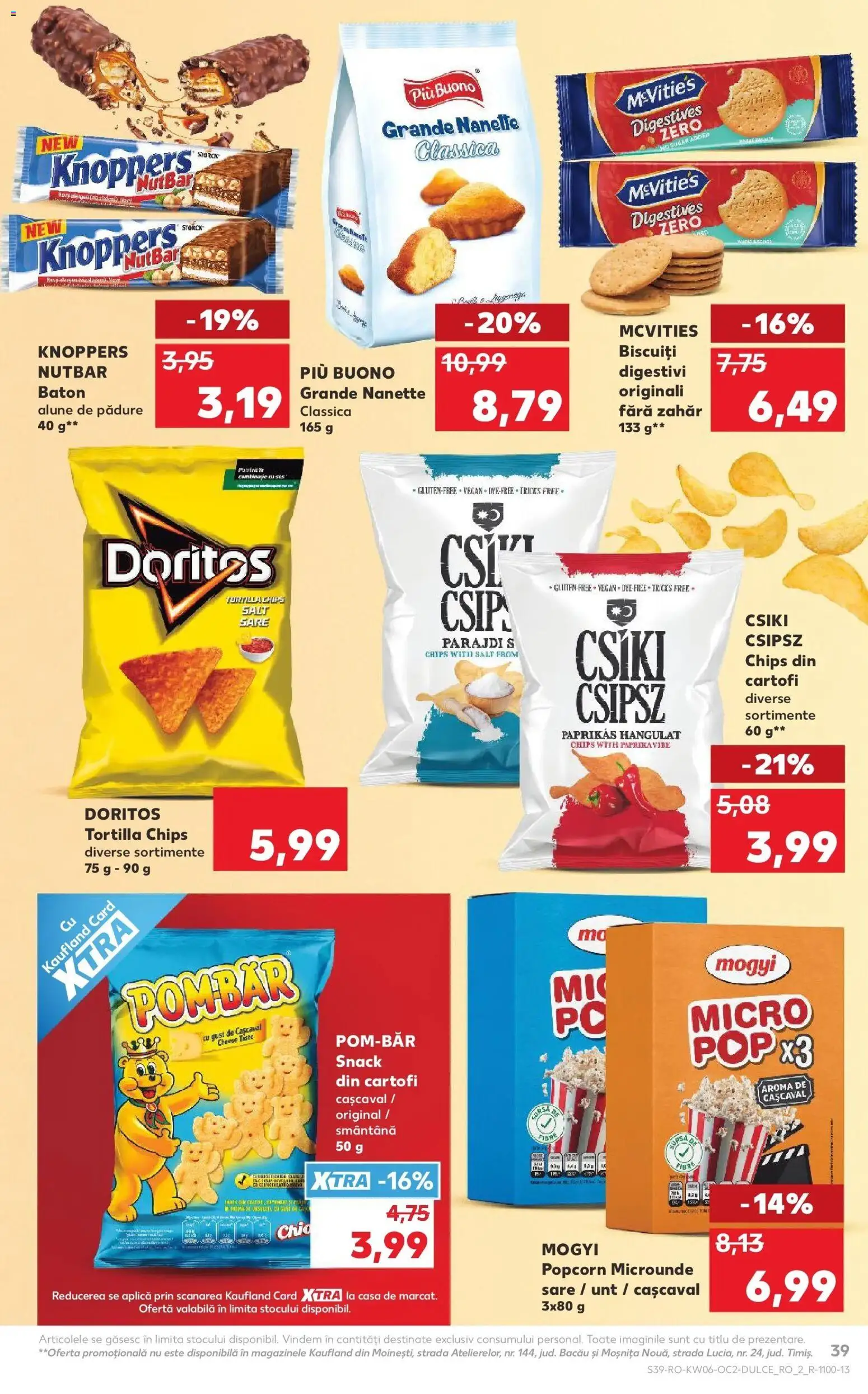 Noul catalog Kaufland – valabil de la 04.02.2026 | Pagină: 39 | Produse: Cașcaval, Alune, Unt, Biscuiți