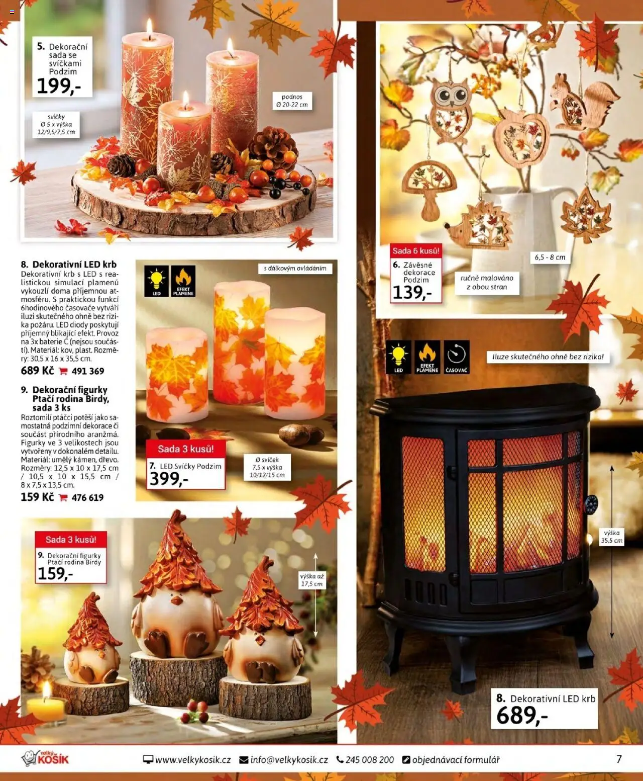 Velký Košík katalog září od 01.09.2025 | Strana: 7 | Produkty: Košík, Svíčky, Baterie, Dekorace