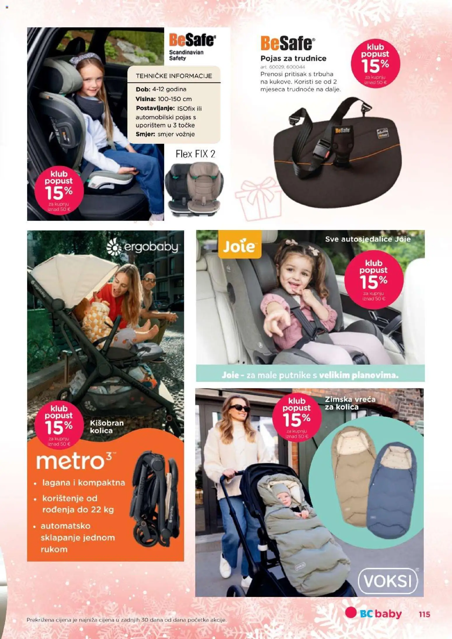 Baby Center katalog | vrijedi od 03.12.2025 | Stranica: 115 | Proizvodi: Autosjedalice, Kolica, Kišobran, Pojas