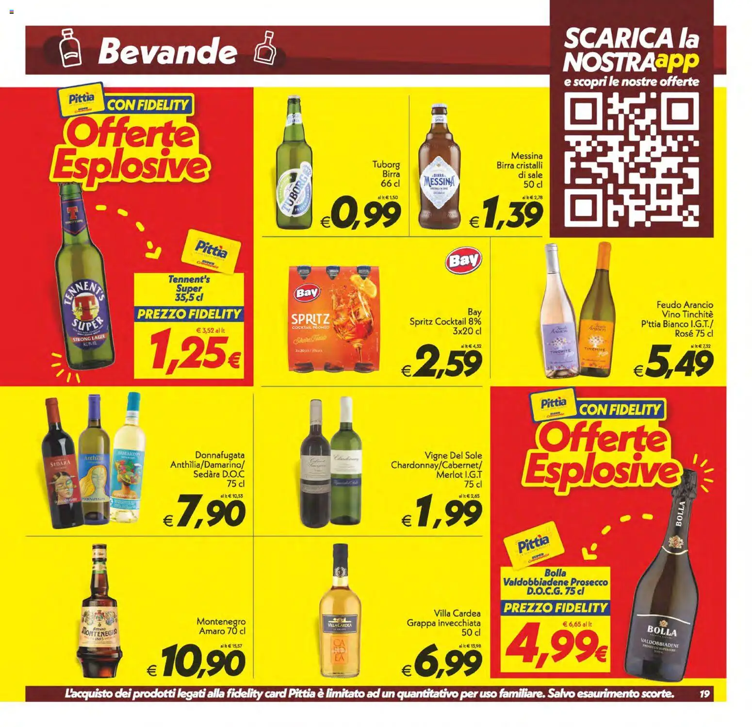 Volantino SuperConveniente del 17.03.2026 | Pagina: 19 | Prodotti: Tennent's, Sale, Grappa, Amaro