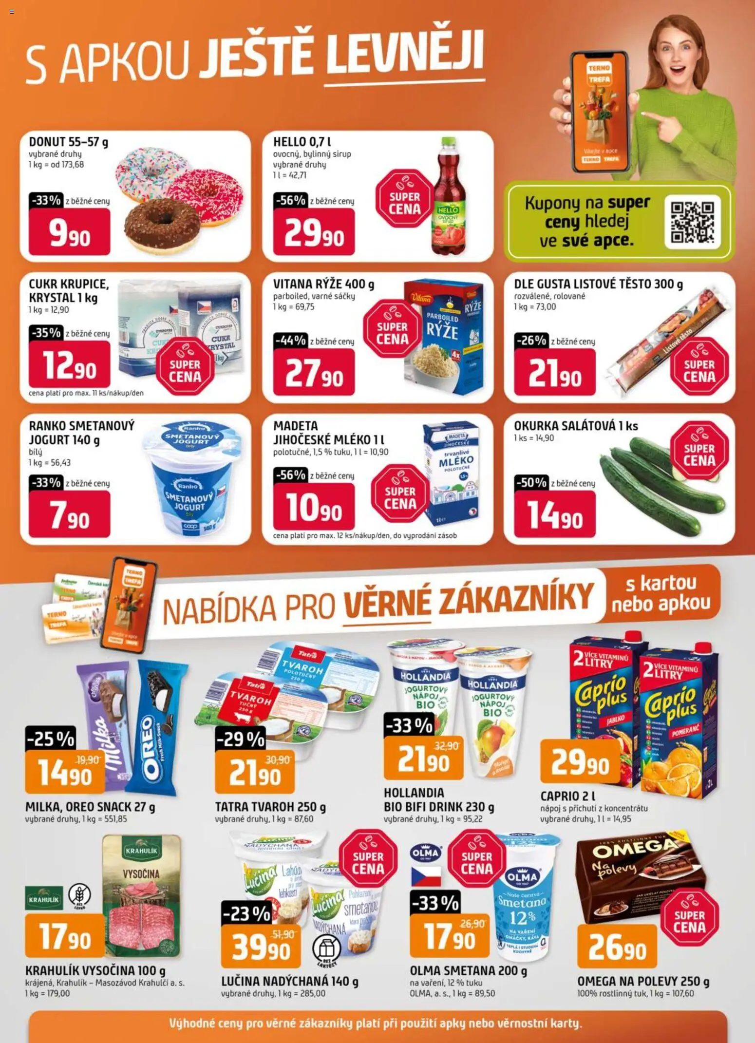 Trefa leták od 18.03.2026 | Strana: 16 | Produkty: Jogurt, Lučina, Kuchyně, Okurka