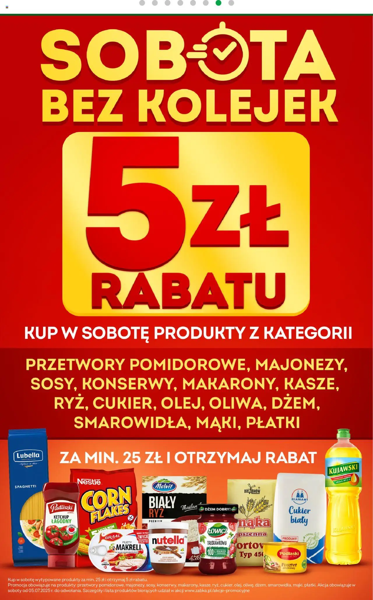 Żabka Gazetka - Weekendowe promocje od 22.08.2025 | Strona: 8 | Produkty: Ketchup, Dżem, Płatki, Cukier