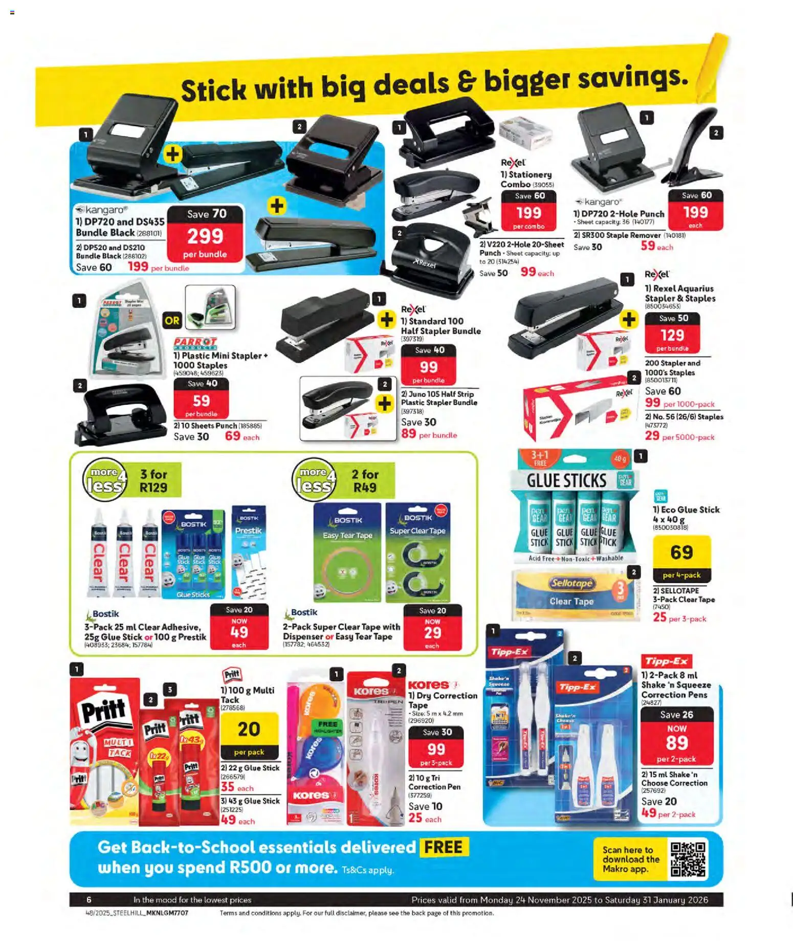 New Makro catalogue – valid from 24.11.2025 | Page: 6 | Products: Pen, Tape