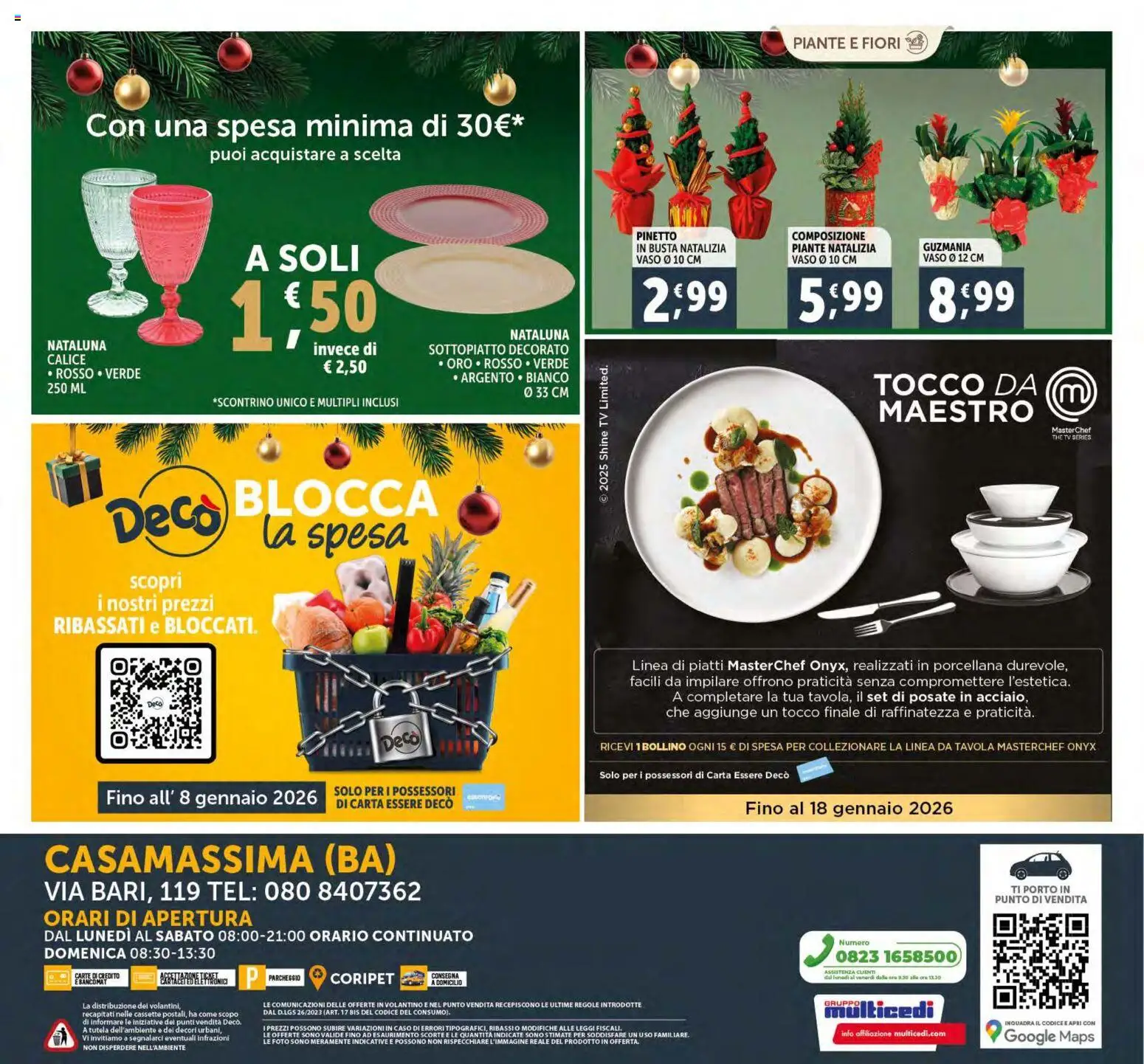 Volantino Decò del 15.12.2025 | Pagina: 28 | Prodotti: Calice, Posate, TV, Vaso