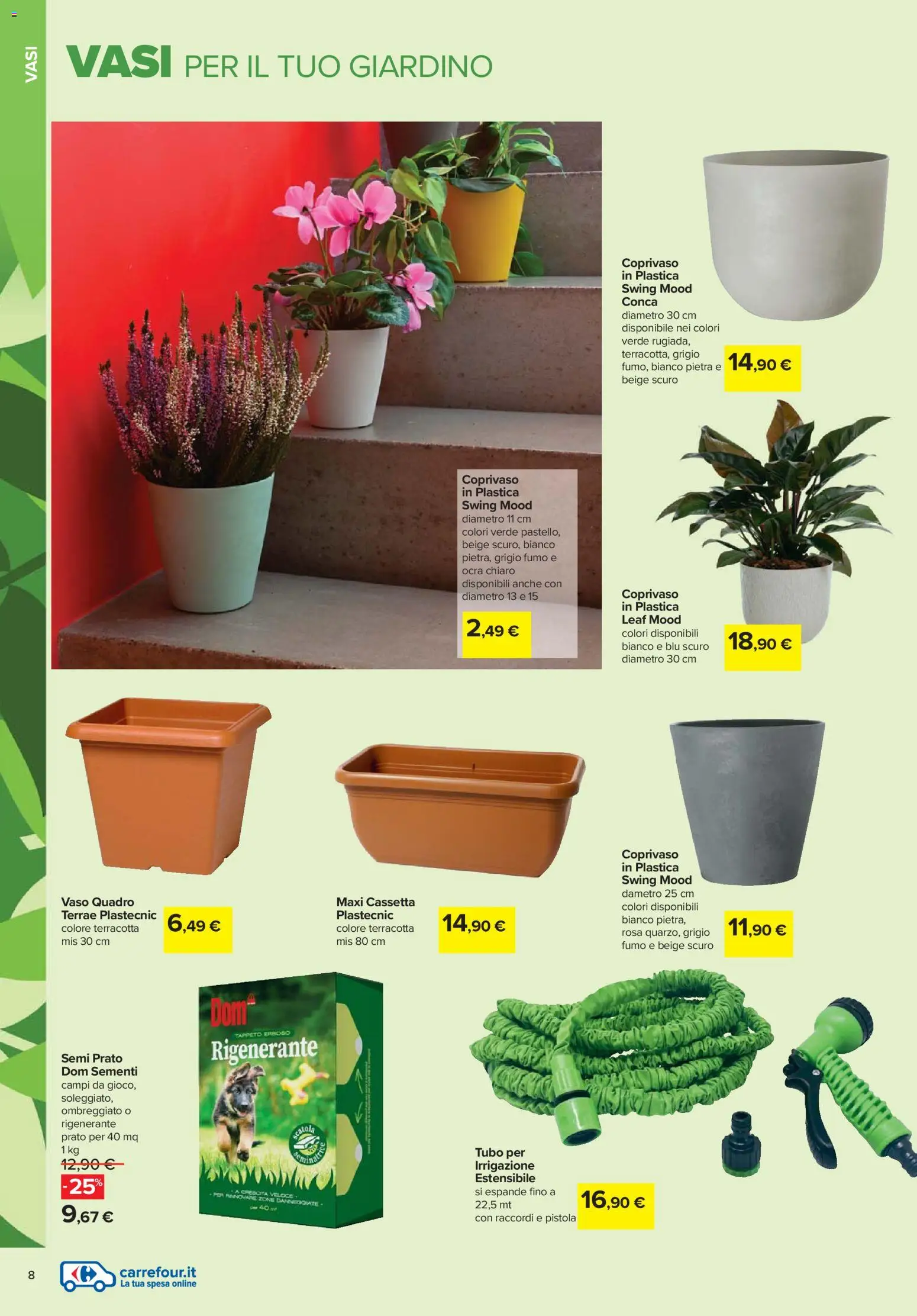 Volantino Carrefour del 19.02.2026 | Pagina: 8 | Prodotti: Tubo, Vaso