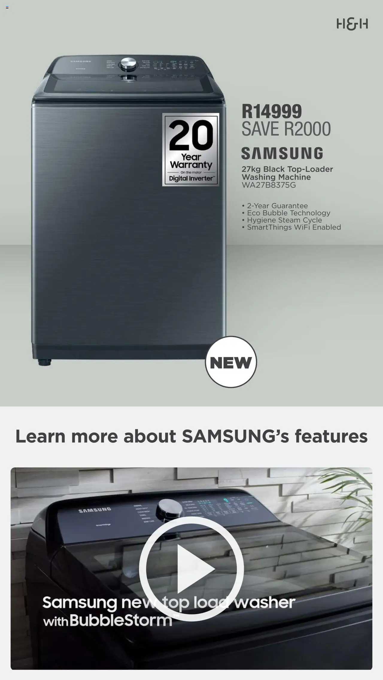 New House and Home catalogue – valid from 15.09.2025 | Page: 18 | Products: Washing machine