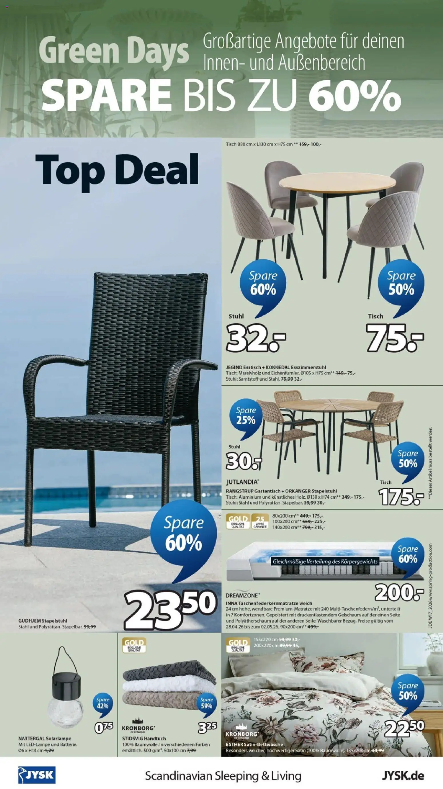 Prospekt JYSK  – gültig ab 21.03.2026 | Seite: 8 | Produkte: Top, Esstisch, Tisch, Stuhl