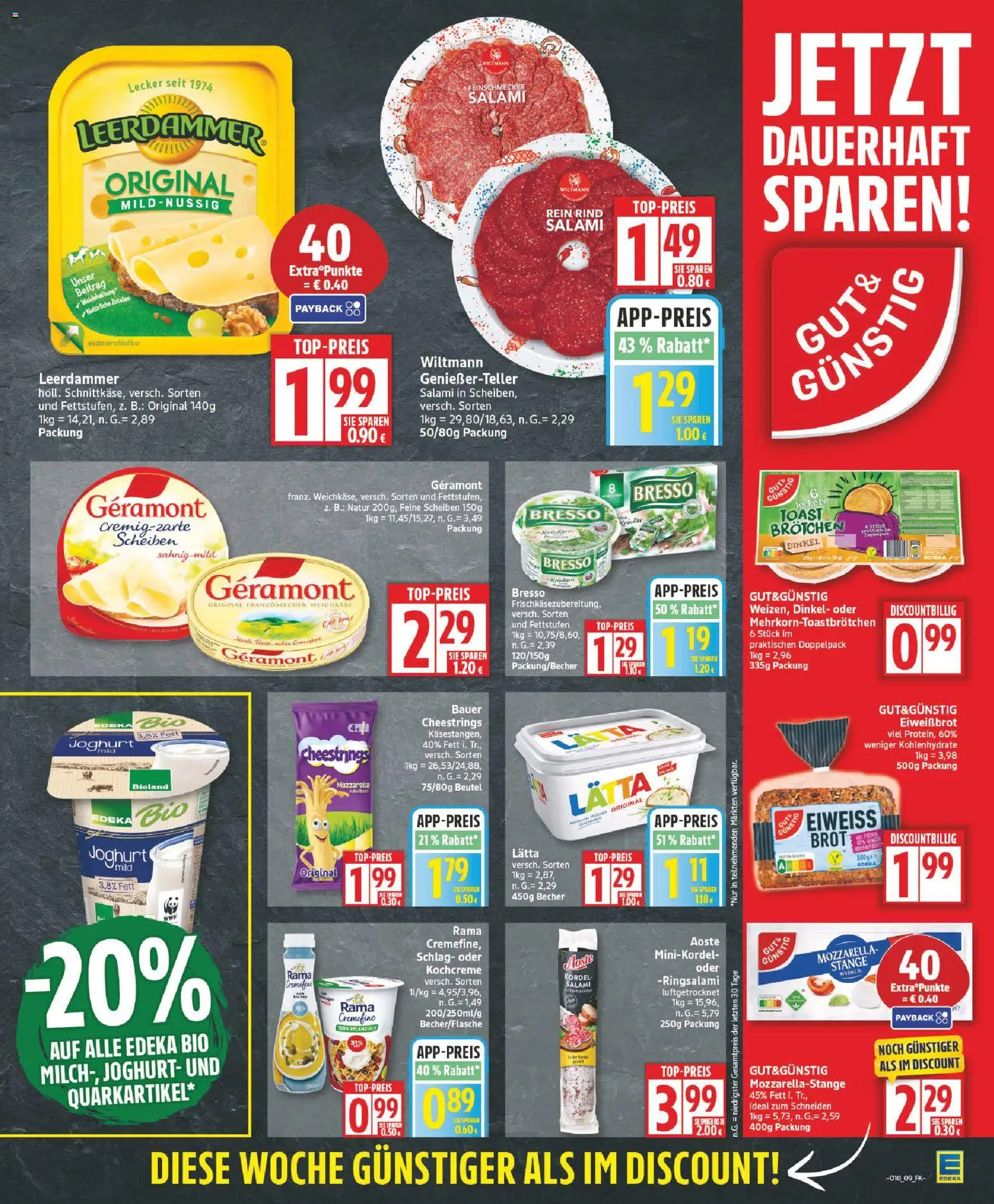 Edeka Prospekt 	 – gültig ab 02.03.2026 | Seite: 9 | Produkte: Rama, Mozzarella, Rama cremefine, Salami