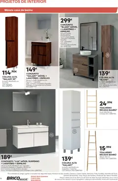 Pré-visualização BricoMarché F06 - Folheto Catálogo Projetos de Interior válido de 23.04.2026 | Página: 16 | Produtos: Escada, Torneira, Lavatório, Espelho