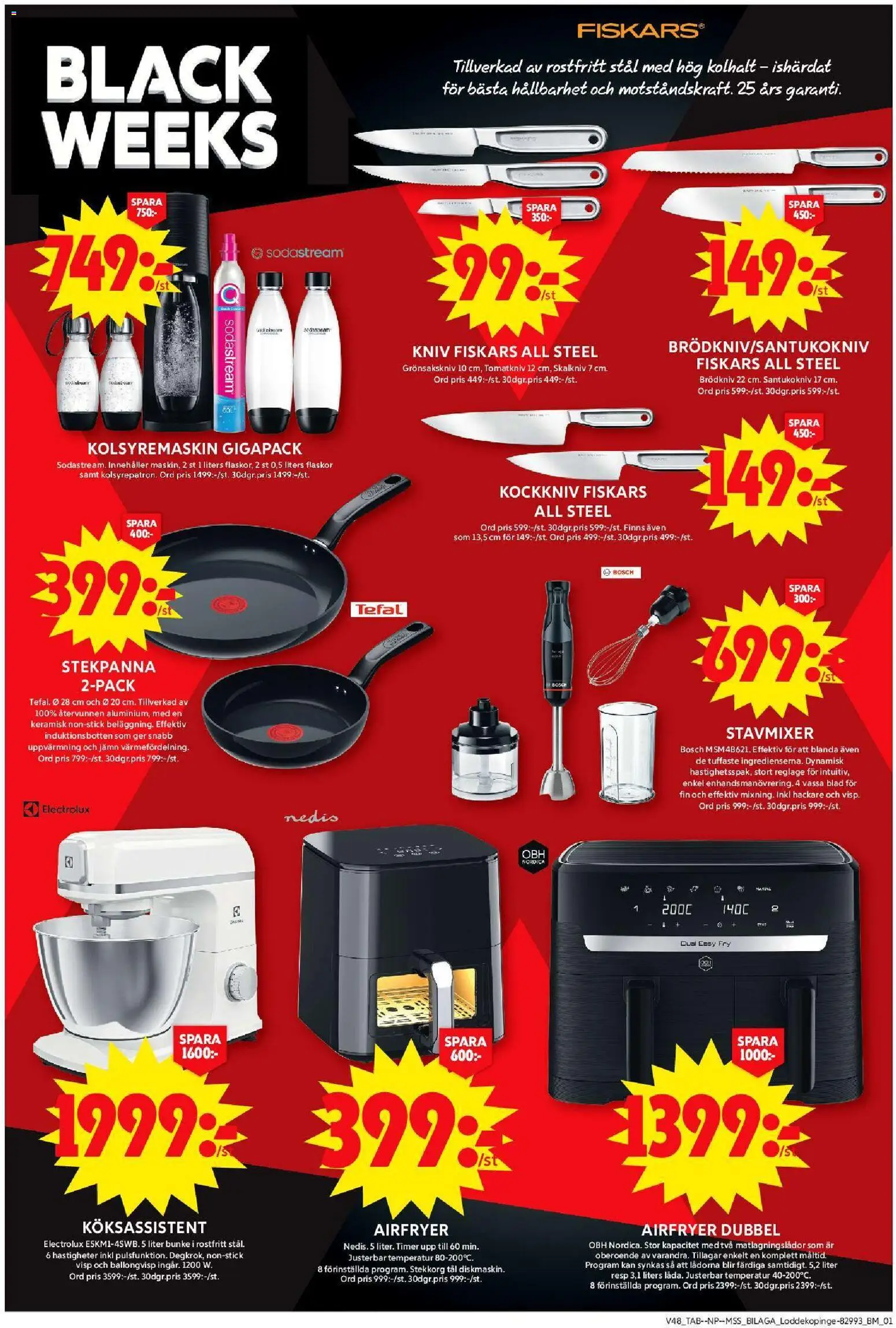 ICA Maxi reklamblad aktuell från 24.11.2025 | Sida: 18 | Produkter: Airfryer, Sodastream, Blender, Stekpanna