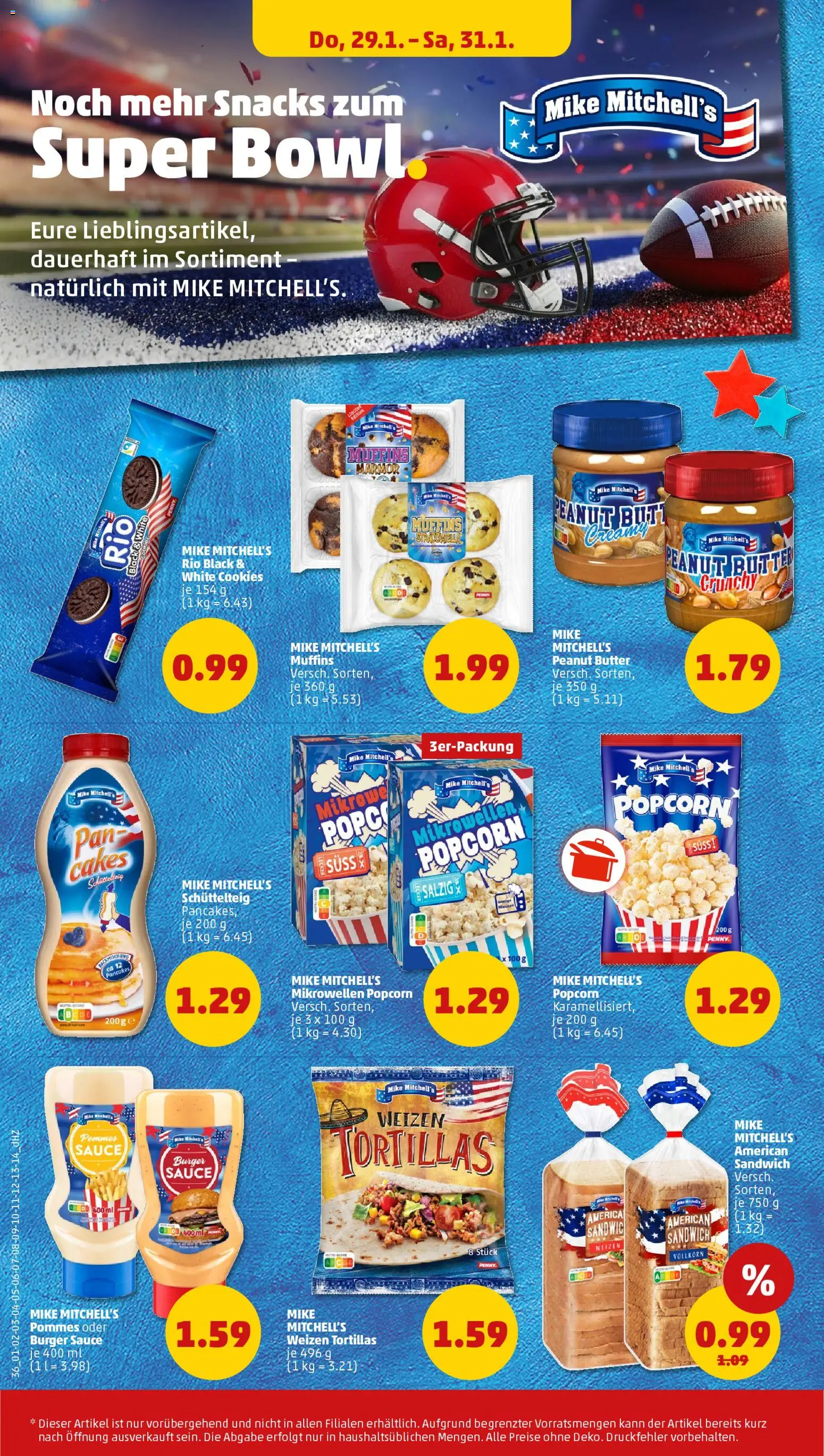 Penny Prospekt 	 – gültig ab 26.01.2026 | Seite: 38 | Produkte: Butter, Pommes, Burger