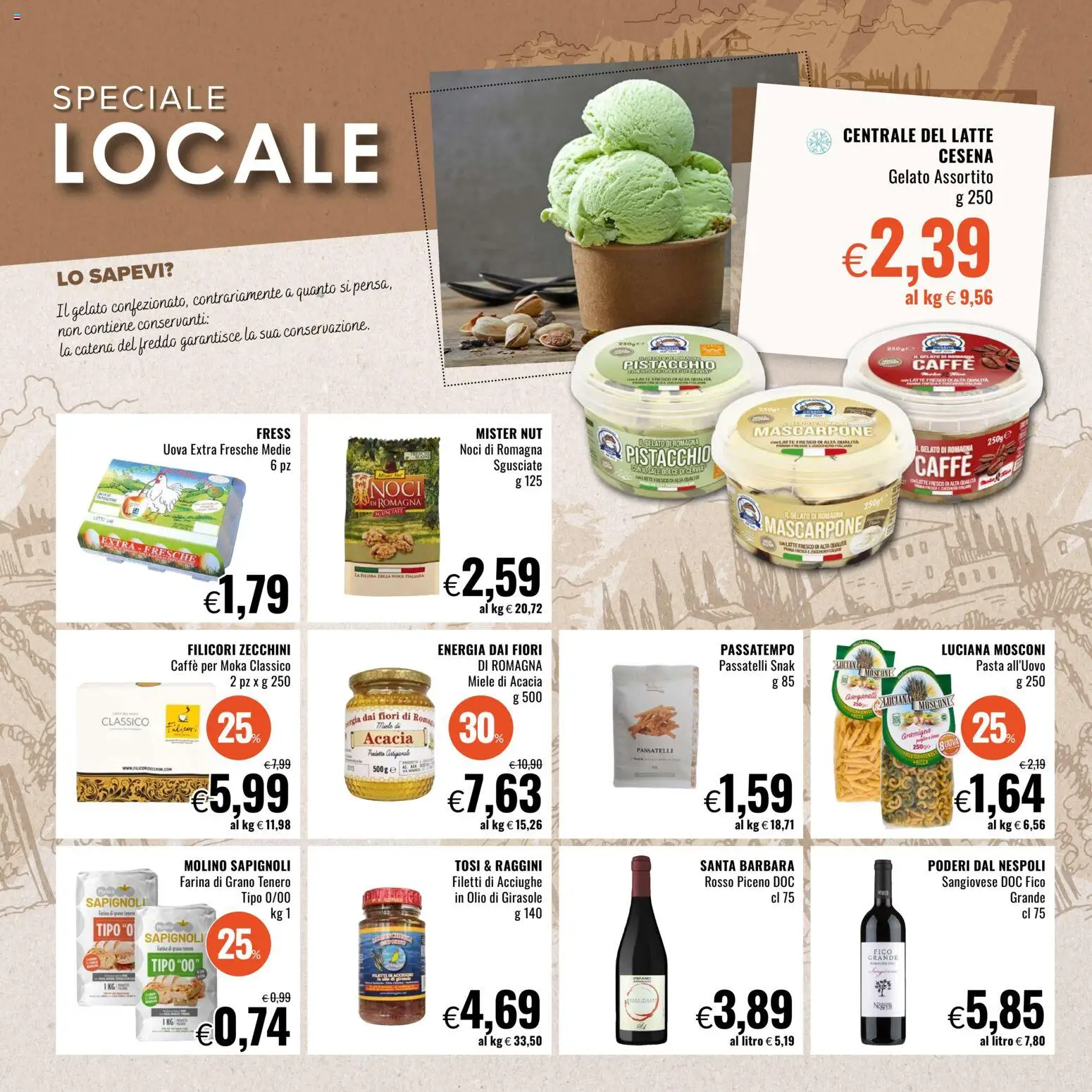 Volantino Famila del 16.03.2026 | Pagina: 6 | Prodotti: Caffè, Latte, Farina, Mascarpone