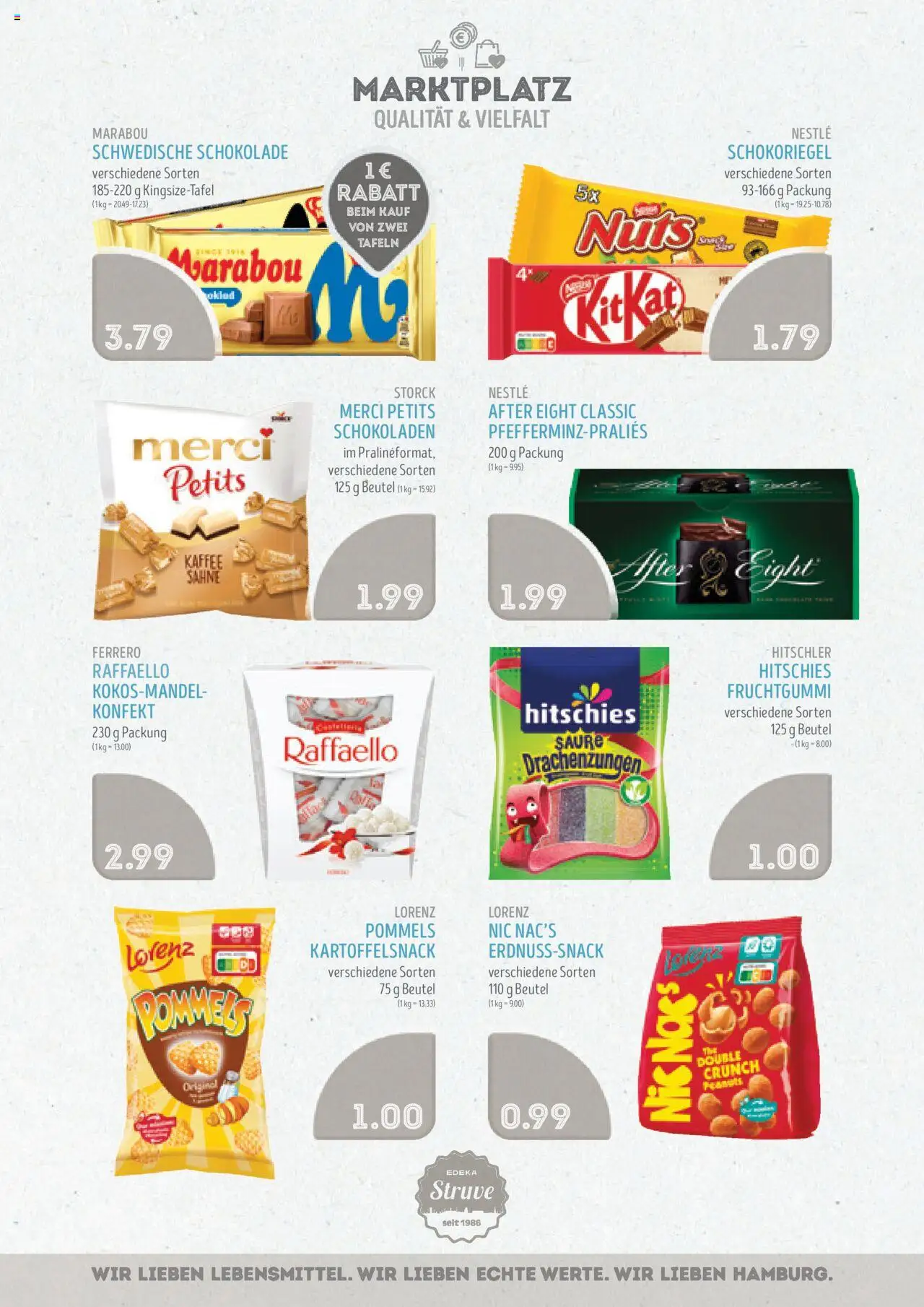 Edeka Struve Prospekt 	 - gültig ab dem 21.07.2025 | Seite: 11 | Produkte: Raffaello, Merci, Schokolade, Sahne