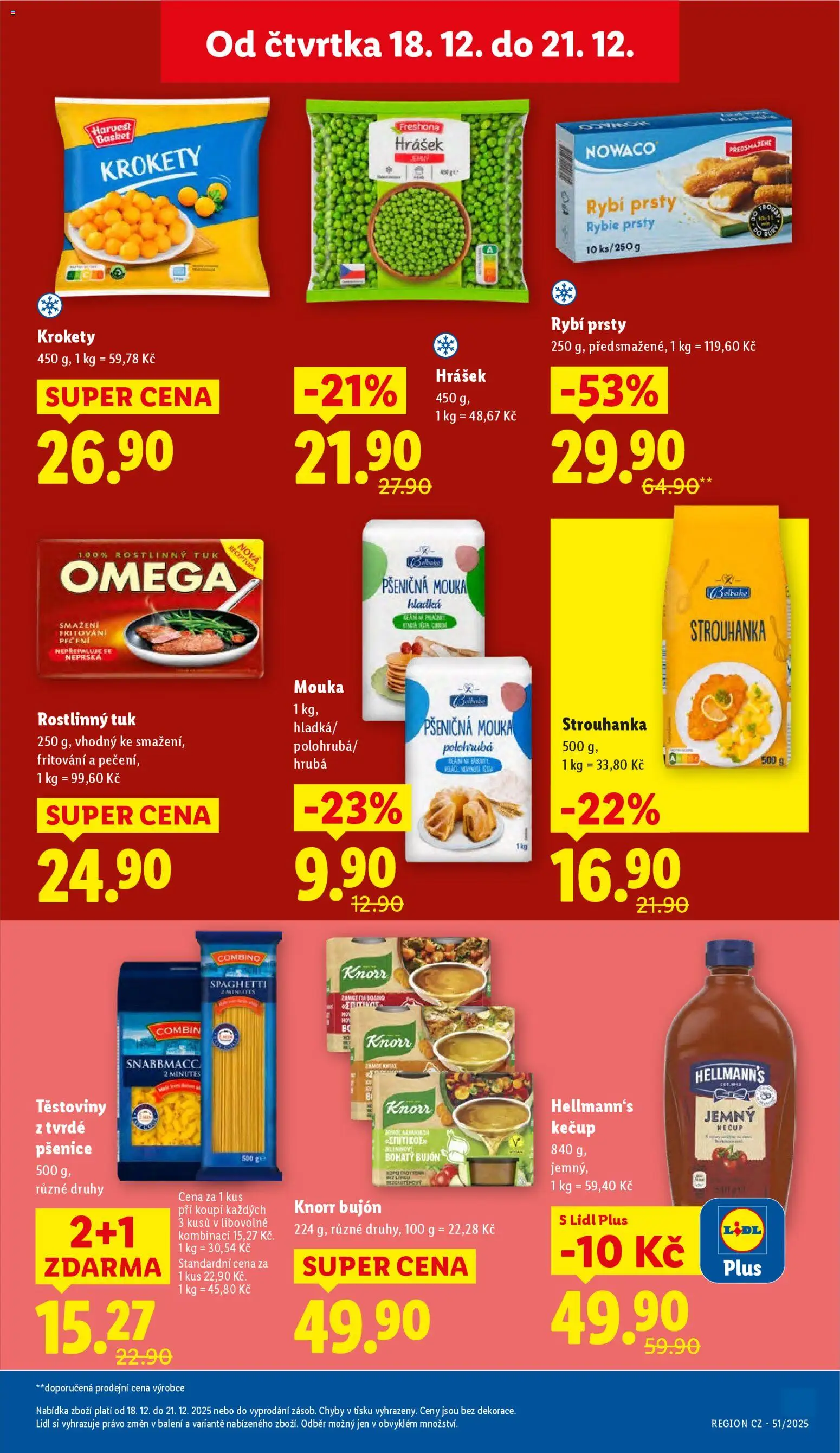 Lidl leták od 18.12.2025 | Strana: 23 | Produkty: Tuk Omega, Hellmann's, Combino, Hellmann's kečup