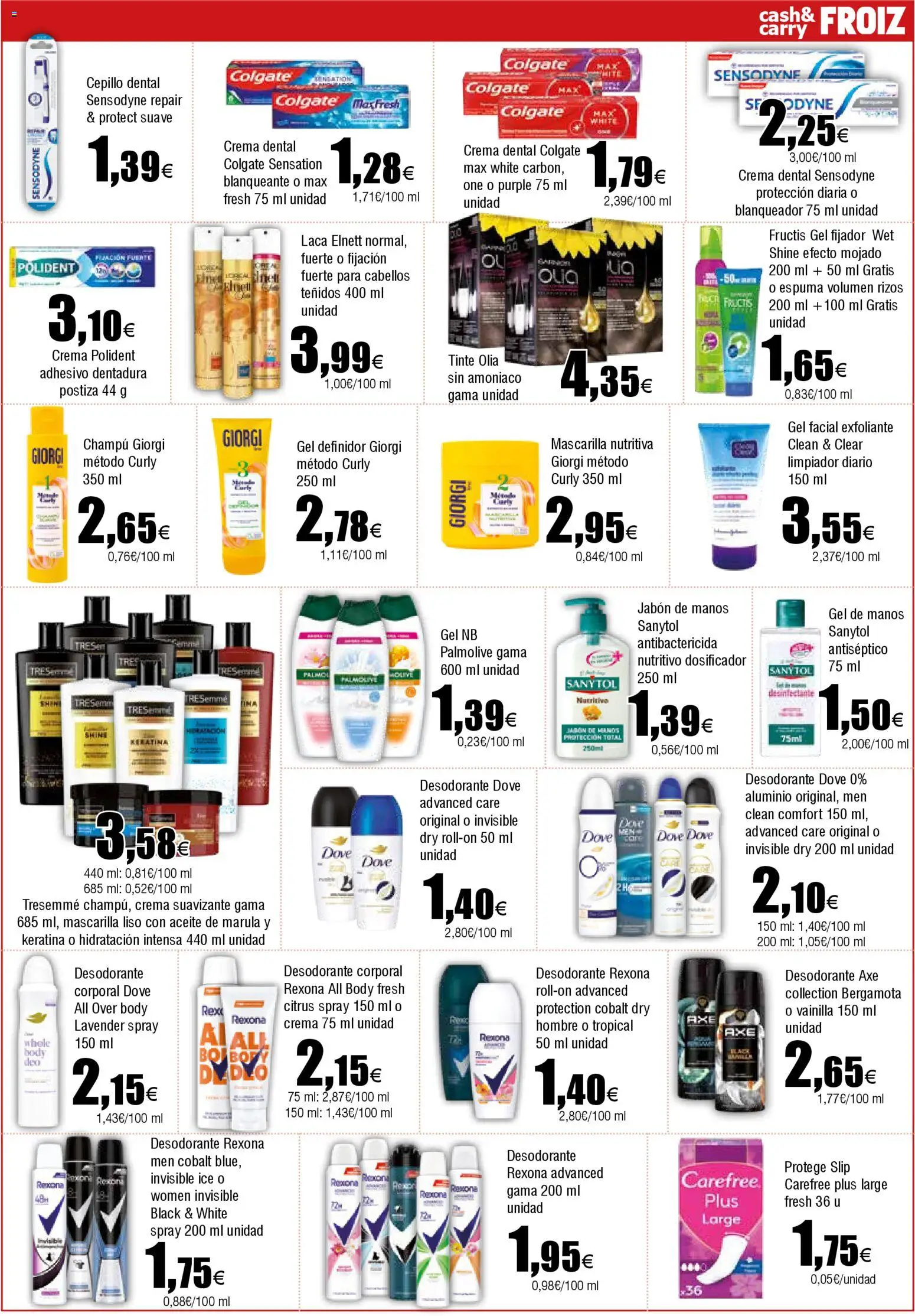 Froiz - Folleto Cash │ válido desde el 11.02.2026 | Página: 15 | Productos: Champú, Desodorante, Γαύρος, Suavizante