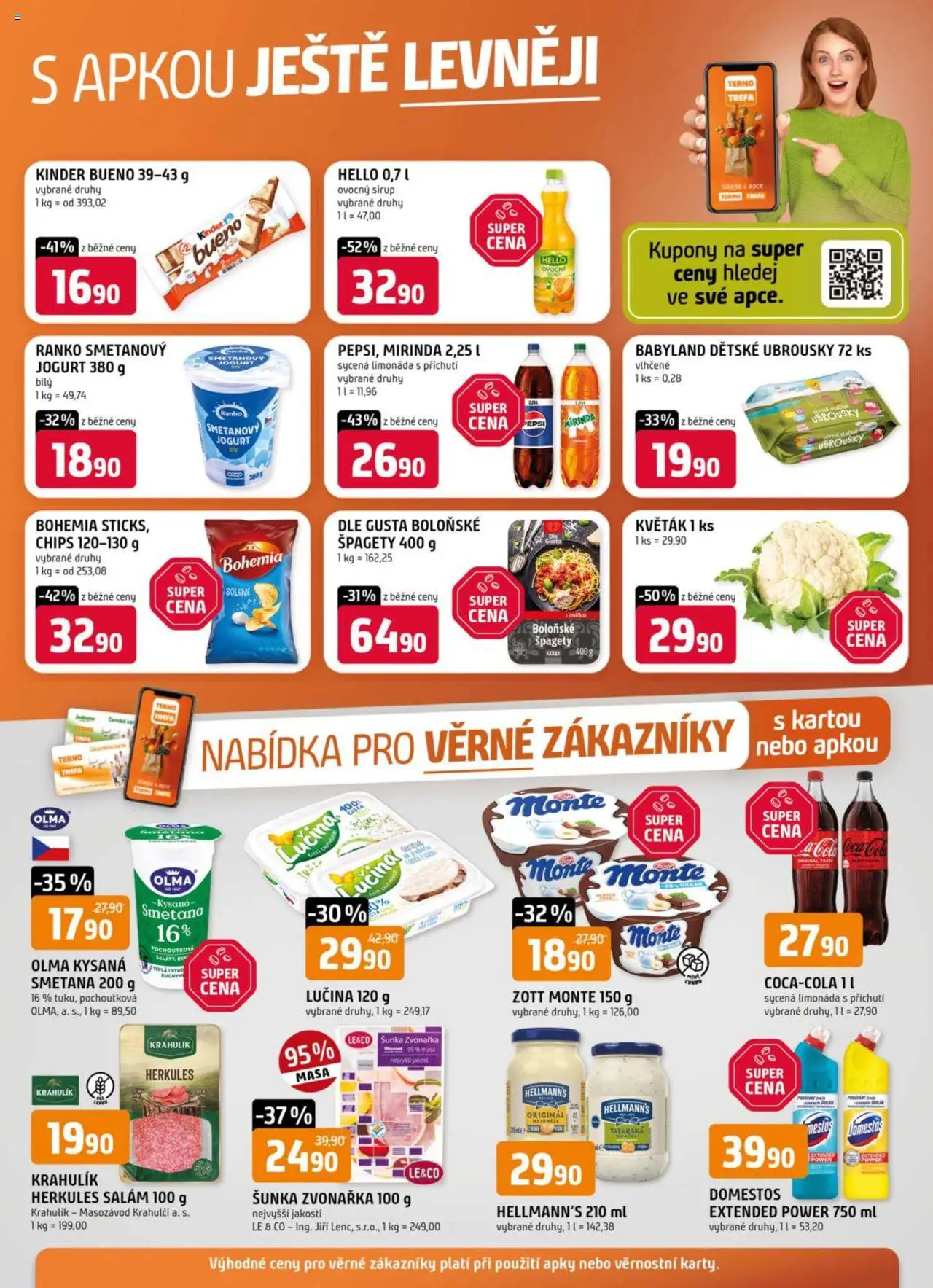 Trefa leták od 10.09.2025 | Strana: 12 | Produkty: Smetanový jogurt, Lučina, Hellmann's, Domestos