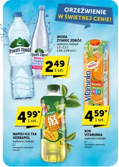 Groszek Gazetka od 18.09.2025 | Strona: 53 | Produkty: Woda żywiec, Ice Tea, Marchewka, Woda