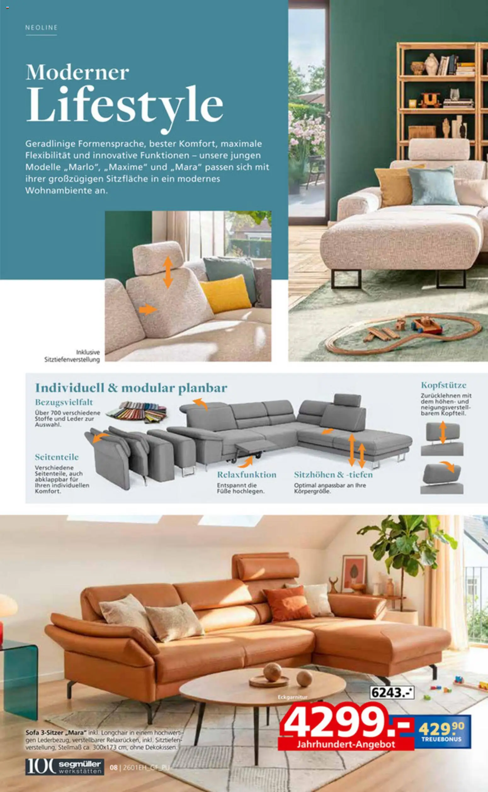 Segmüller Bestes Handwerk aus Bayern  – gültig ab 27.12.2025 | Seite: 8 | Produkte: Sofa