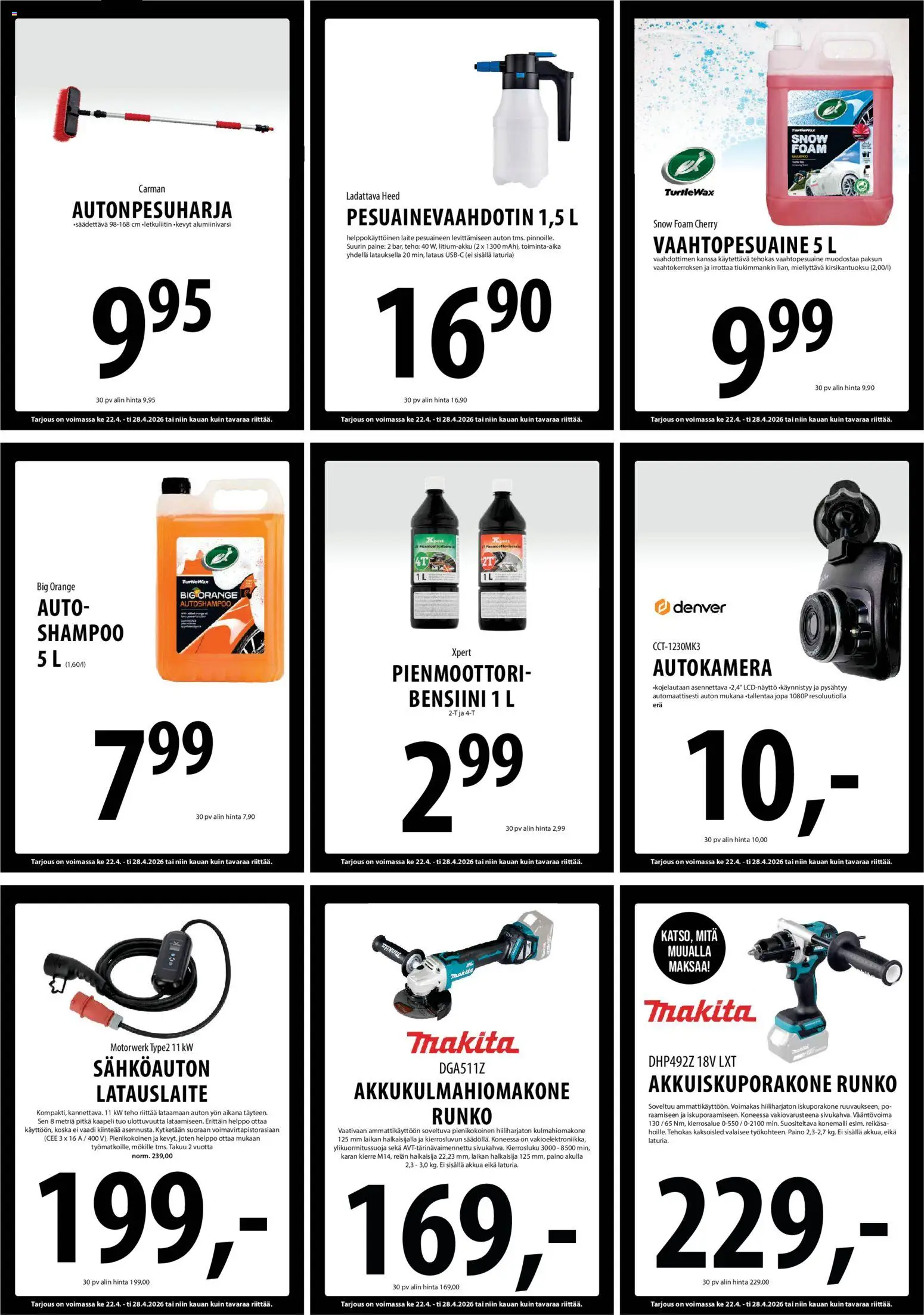Tuuri tarjoukset – voimassa 22.04.2026 alkaen | Sivu: 25 | Tuotteet: Shampoo, Kaapeli