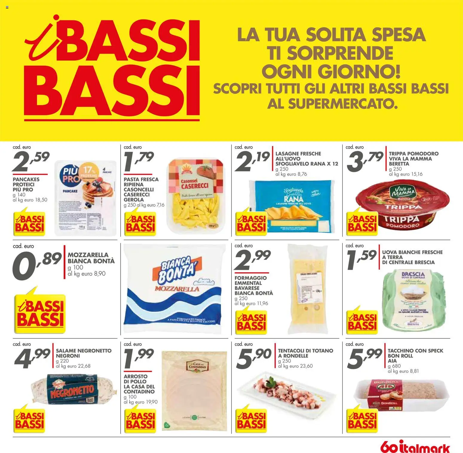 Volantino Italmark del 21.01.2026 | Pagina: 27 | Prodotti: Uova, Pollo, Mozzarella, Emmental