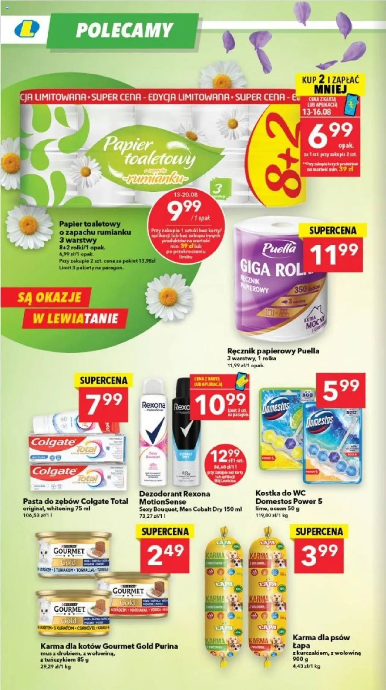 Lewiatan gazetka - Lublin od 13.08.2025 | Strona: 6 | Produkty: Papier toaletowy, Domestos, Wołowina, Karma dla psów