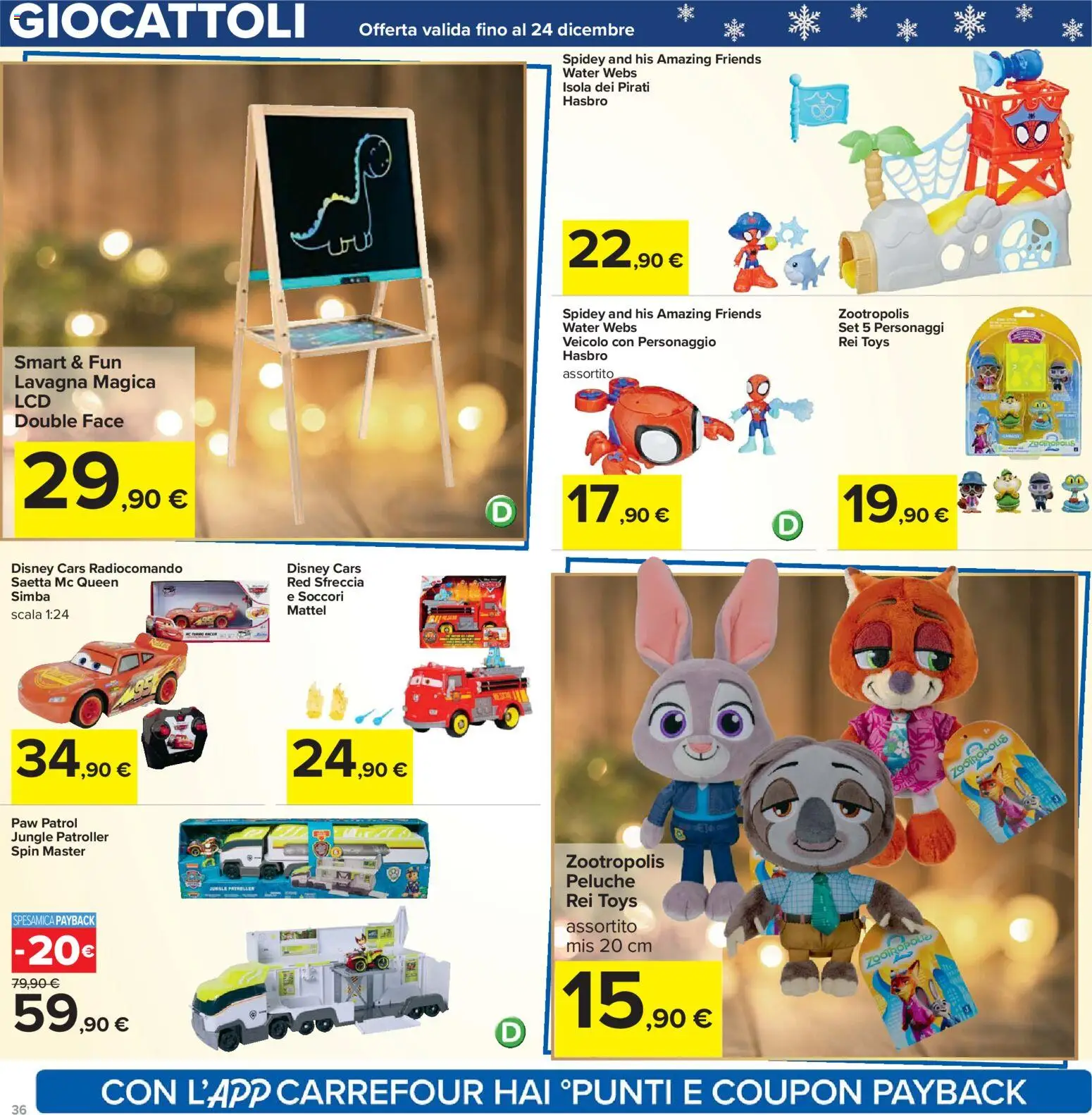 Volantino Carrefour del 02.12.2025 | Pagina: 36 | Prodotti: Peluche, Scala