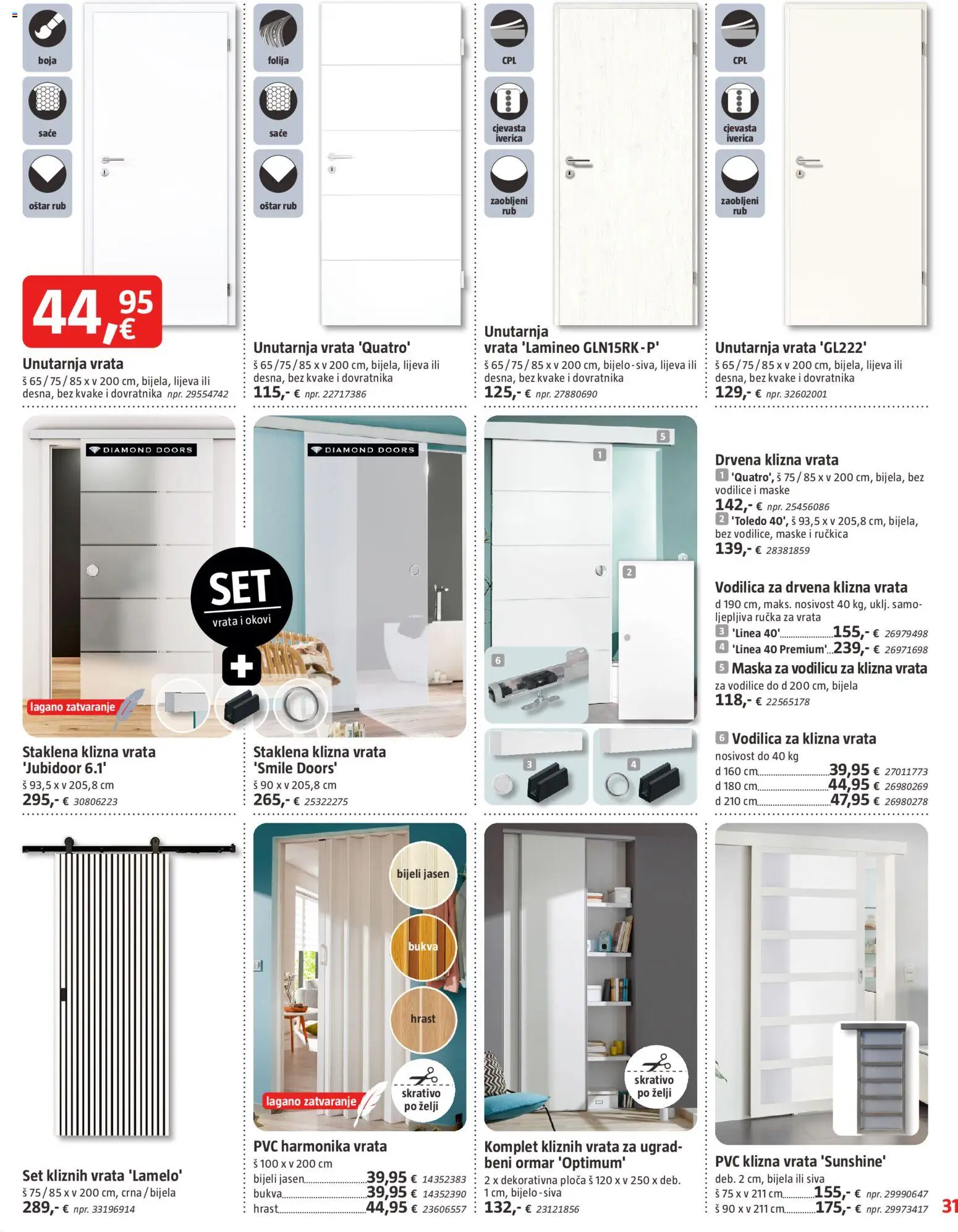Bauhaus katalog | vrijedi od 01.01.2026 | Stranica: 31 | Proizvodi: Ormar, Maska, Vrata