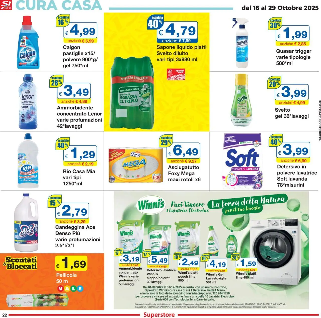 Volantino Sì con Te del 16.10.2025 | Pagina: 22 | Prodotti: Limone, Lavatrice, Lavastoviglie, Lavanda