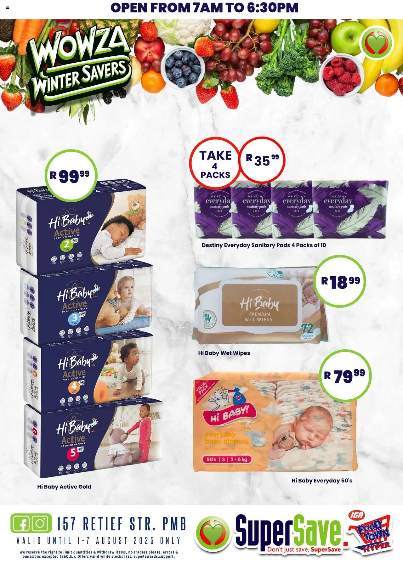 Super Save Specials │ valid from 01.08.2025 | Page: 20 | Products: Pads, Nappies