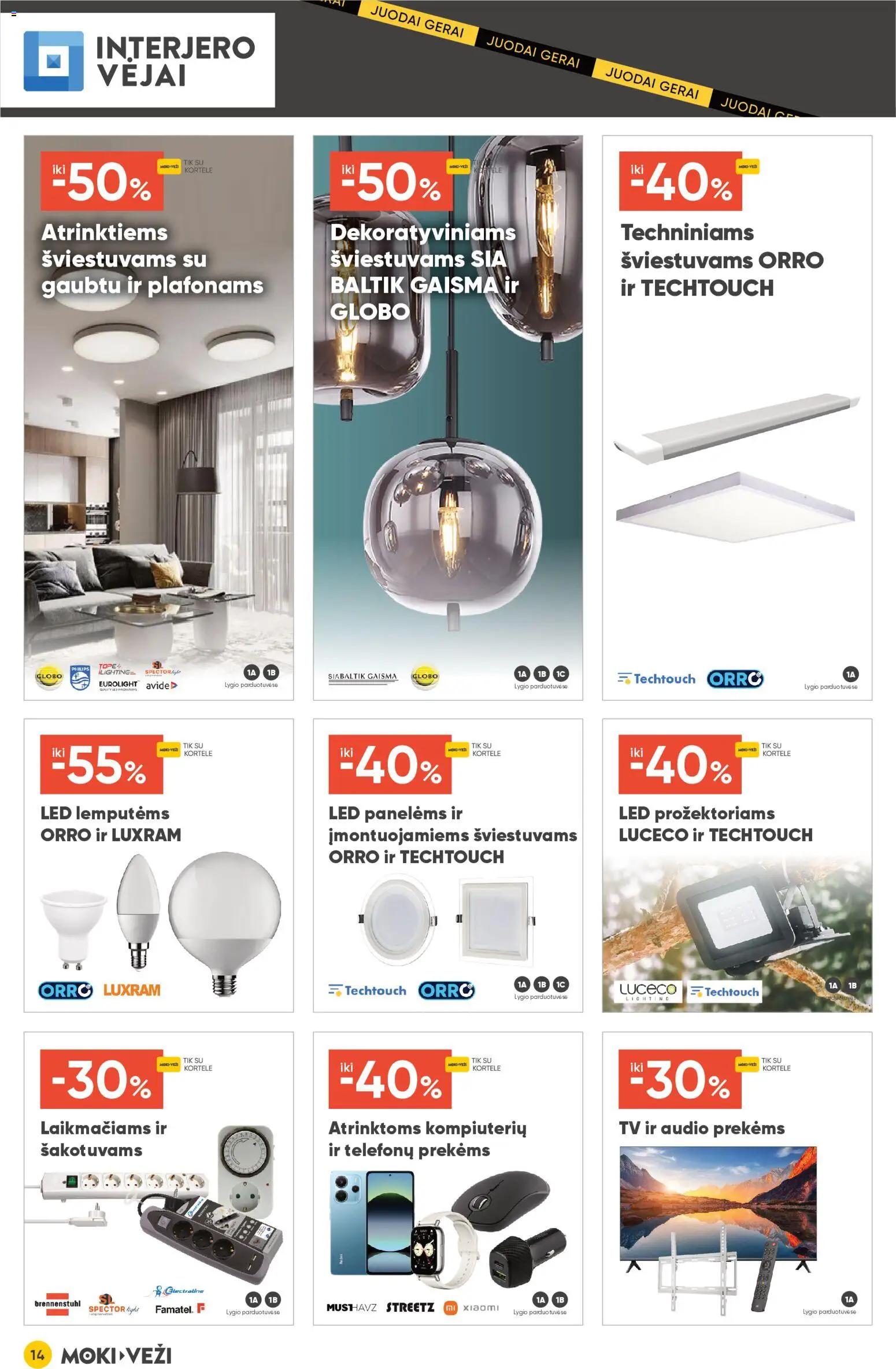 MOKI VEŽI akcijos nuo 13.11.2025 | Puslapis: 14 | Prekių: Tv, Audio
