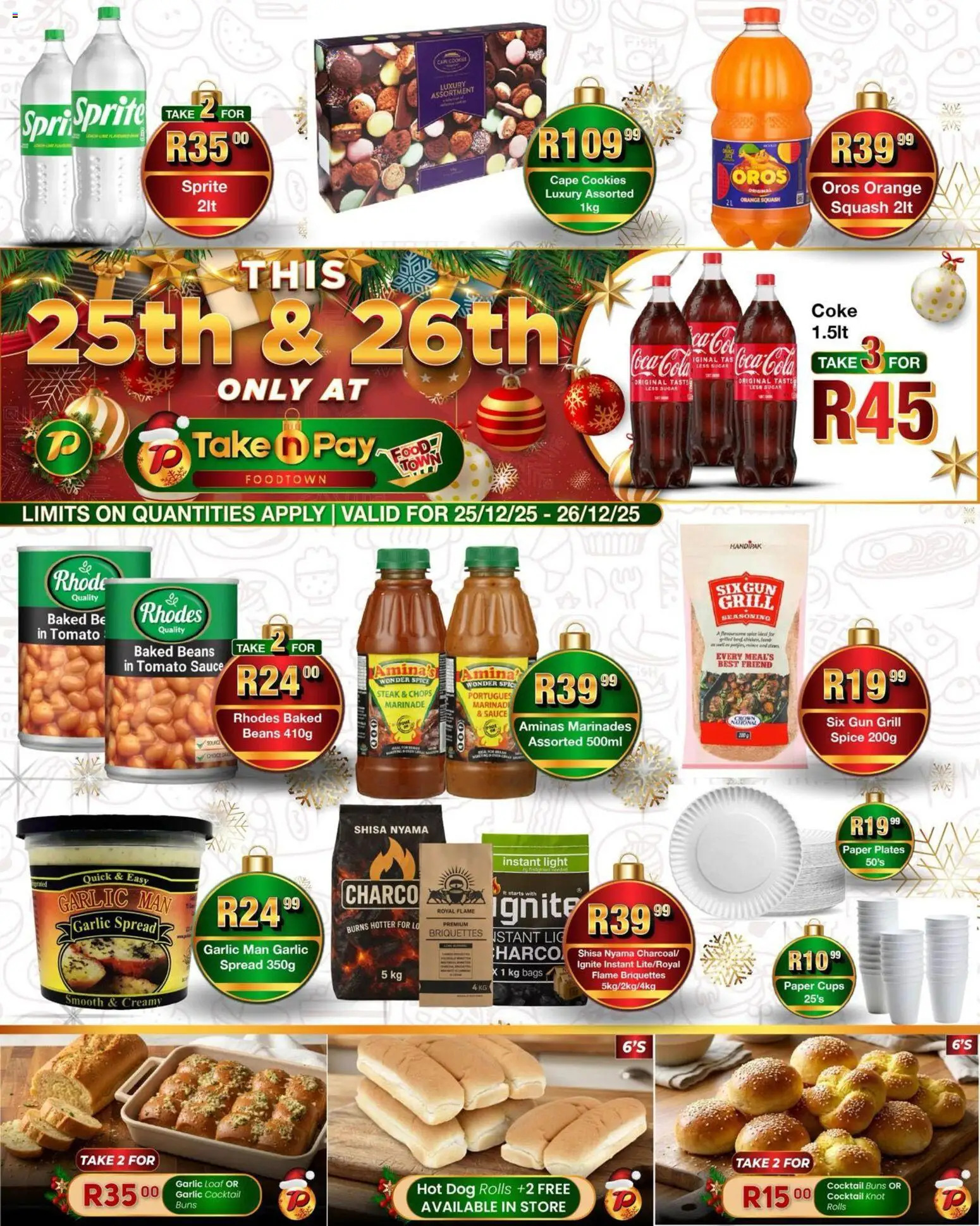 New Take n Pay catalogue – valid from 25.12.2025 | Page: 2 | Products: Seasoning, Tomato sauce, Cookies, Marinade