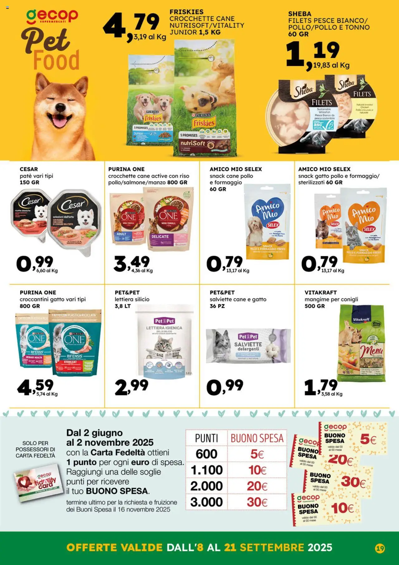 Volantino GECOP del 08.09.2025 | Pagina: 19 | Prodotti: Paté, Riso, Formaggio, Pesca